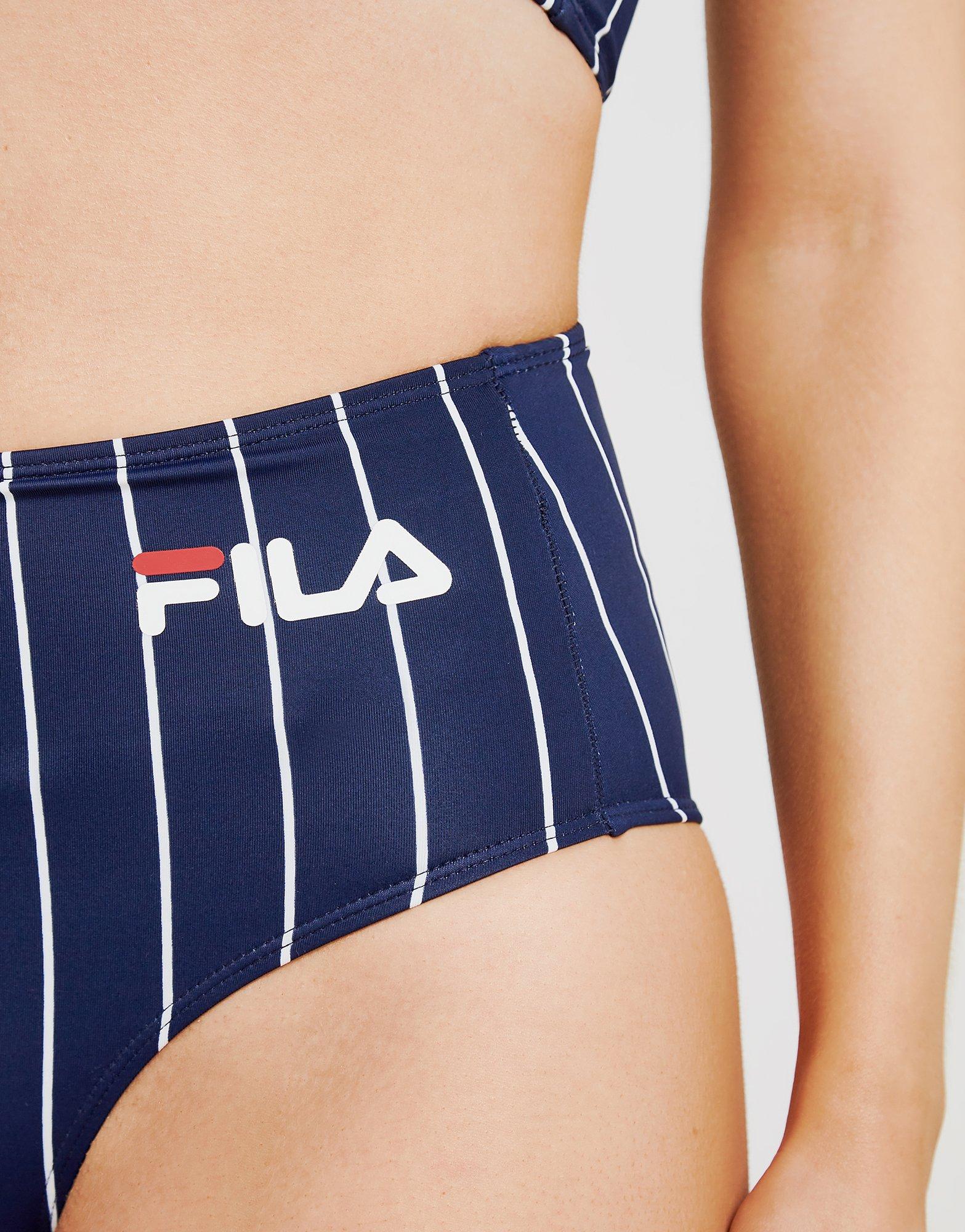 Fila Stripe High Waist Bikinihose