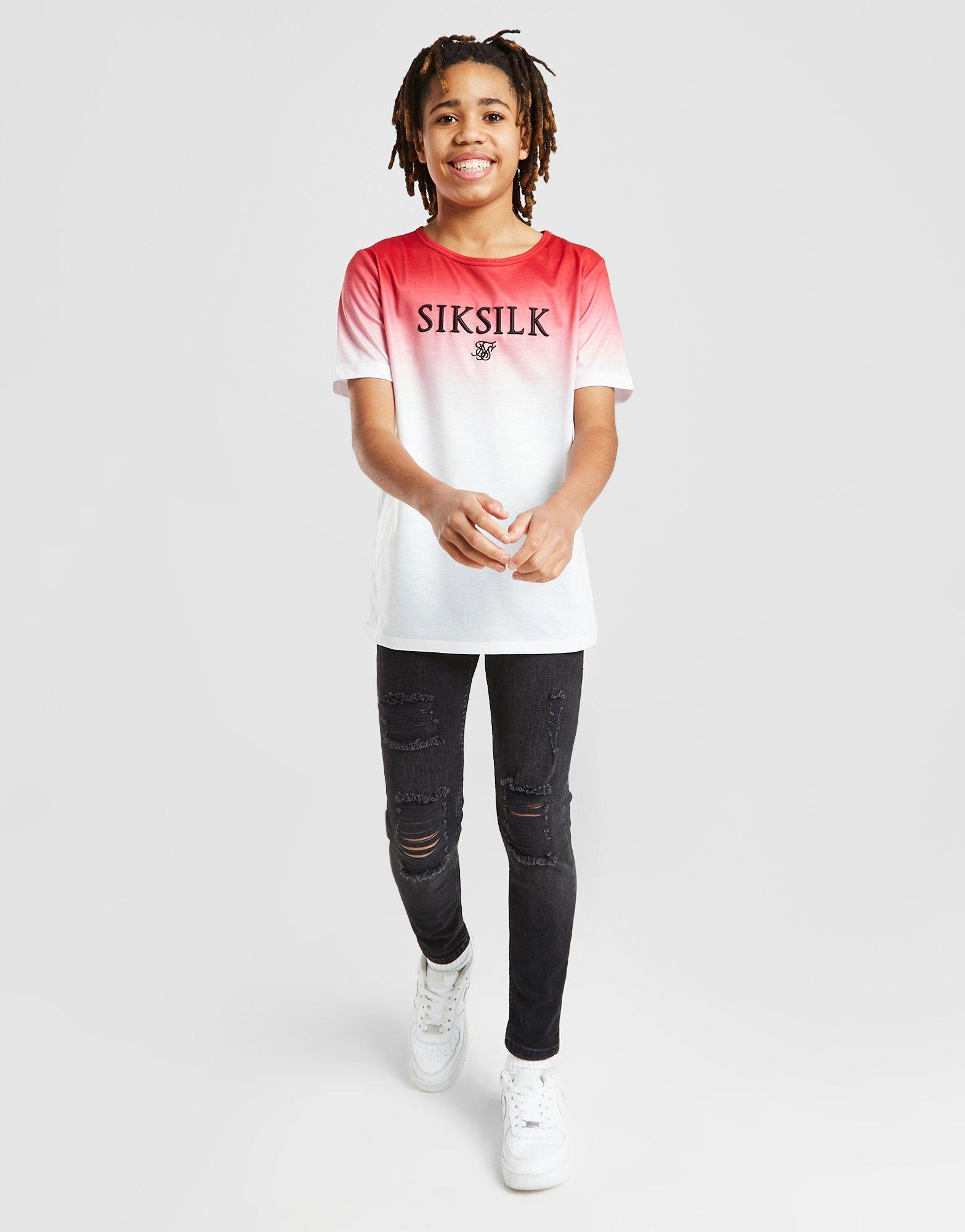SikSilk High Fade T-Shirt Kinder