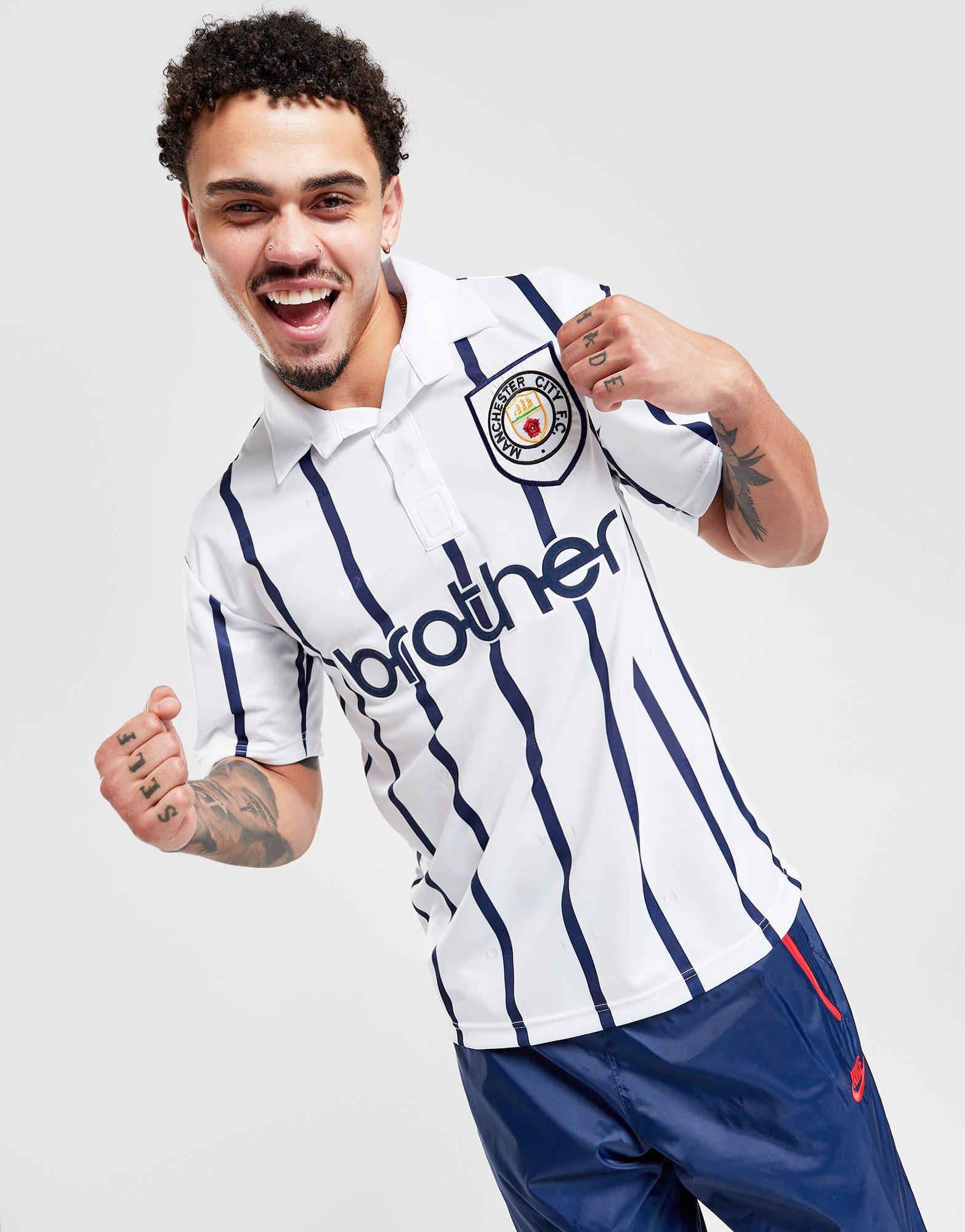 Score Draw Manchester City FC \'93 Retro Away Shirt Herren