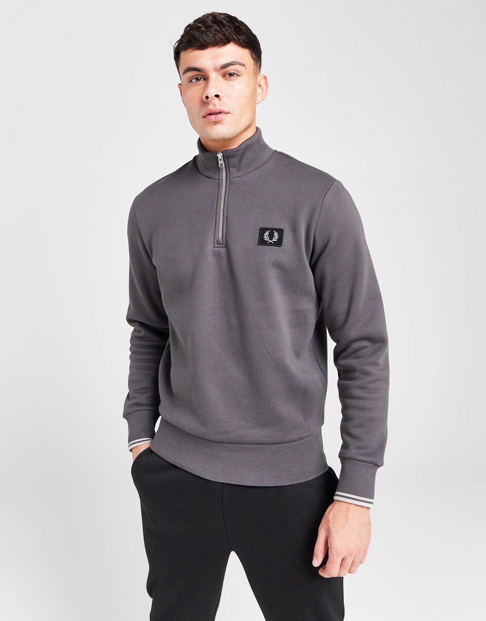 Fred Perry Badge 1/4 Zip Sweatshirt