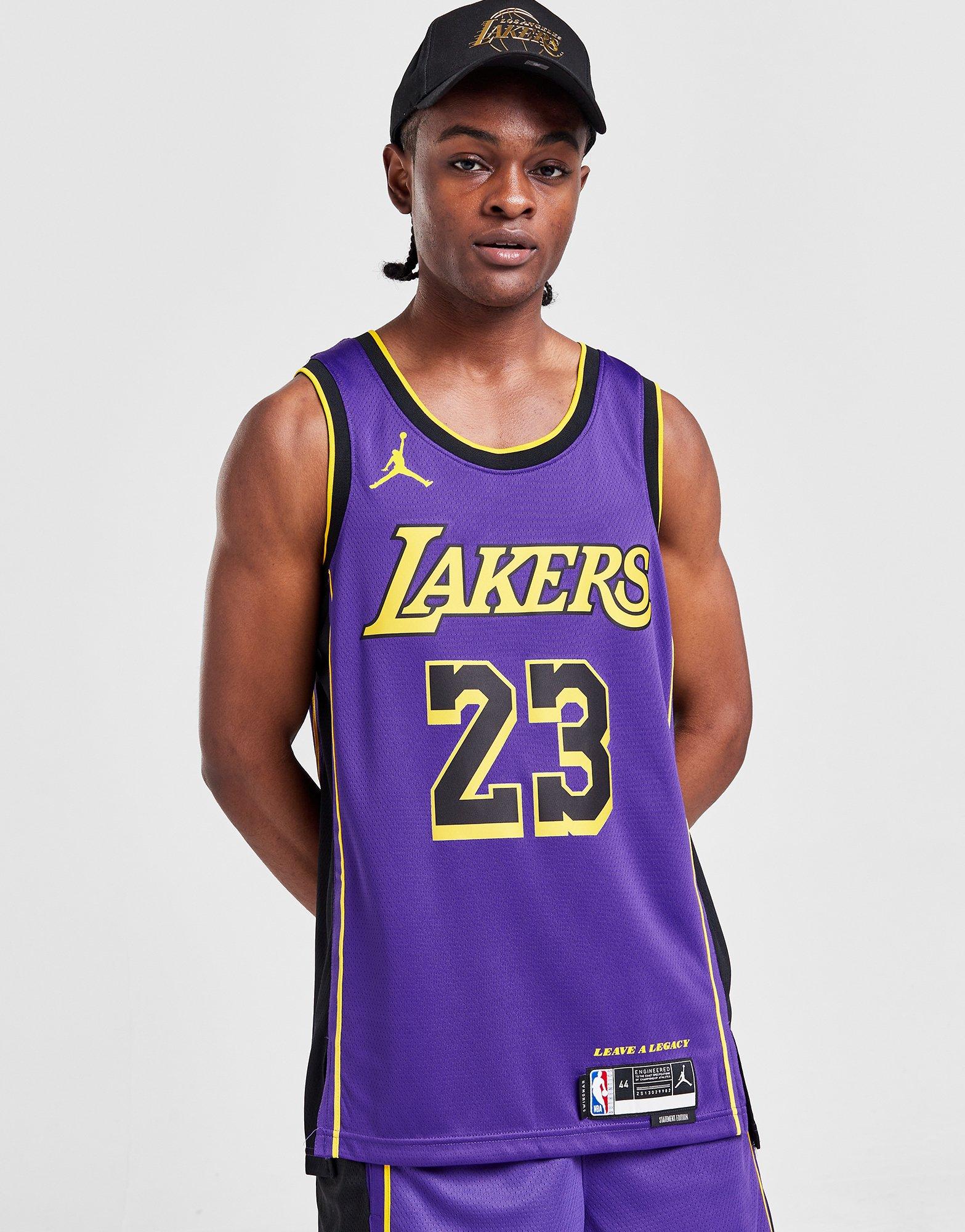 Jordan NBA LA Lakers James #23 Swingman Jersey