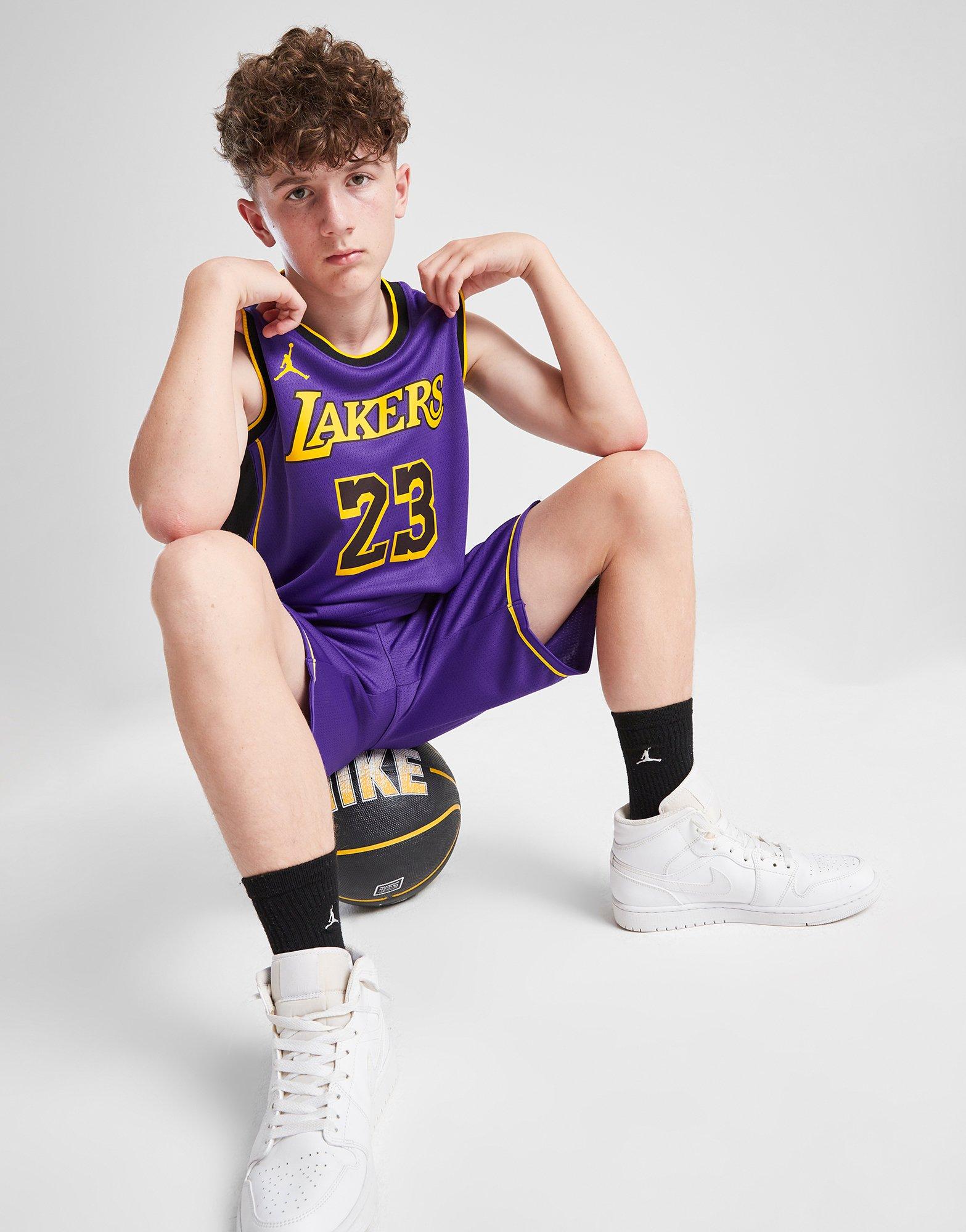 Jordan NBA LA Lakers Shorts Kinder Jordan NBA LA Lakers Shorts Kinder