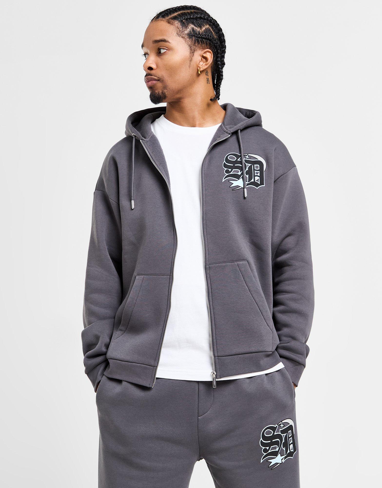 Supply & Demand Darted Hoodie mit durchgehendem Reißverschluss