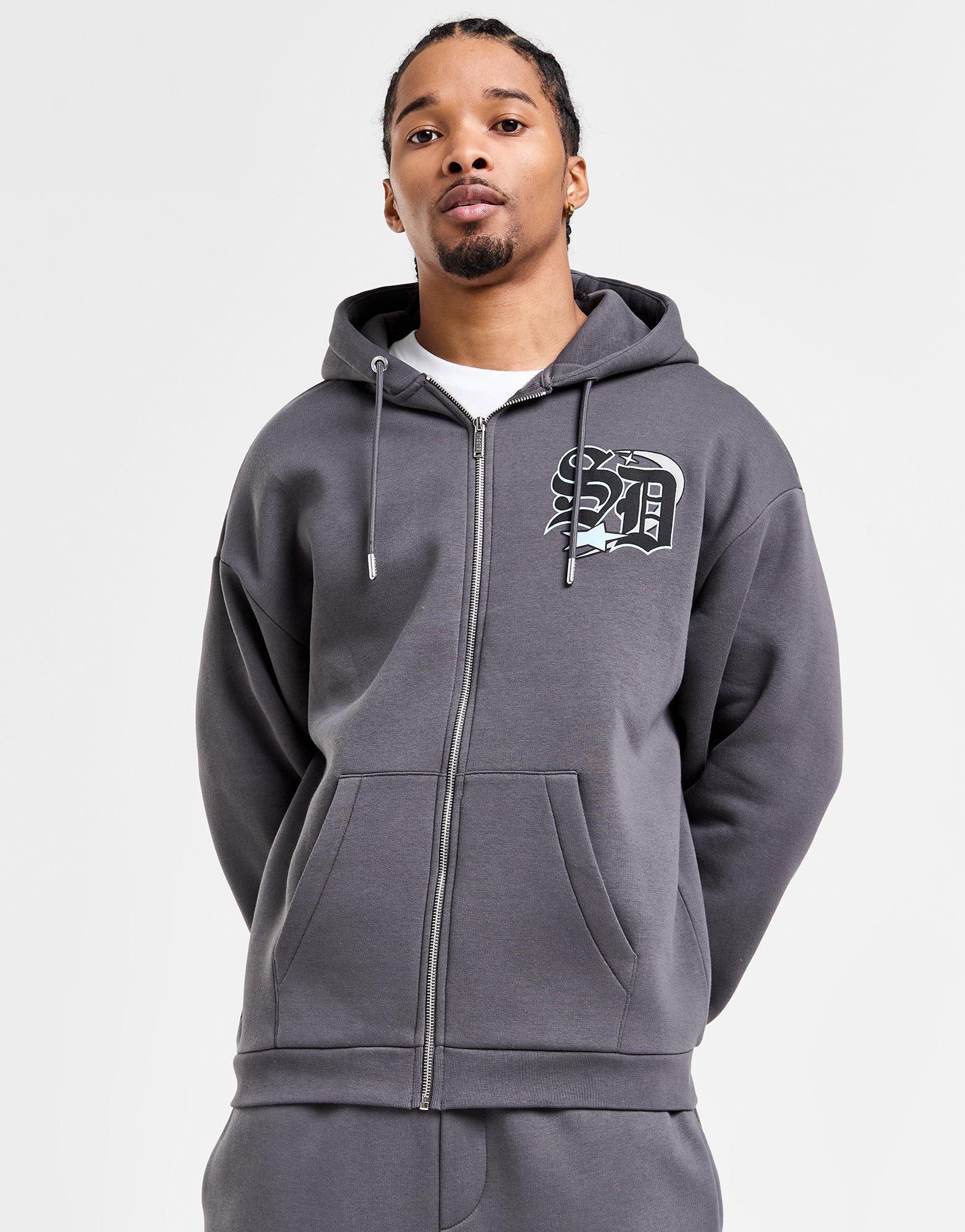 Supply & Demand Darted Hoodie mit durchgehendem Reißverschluss