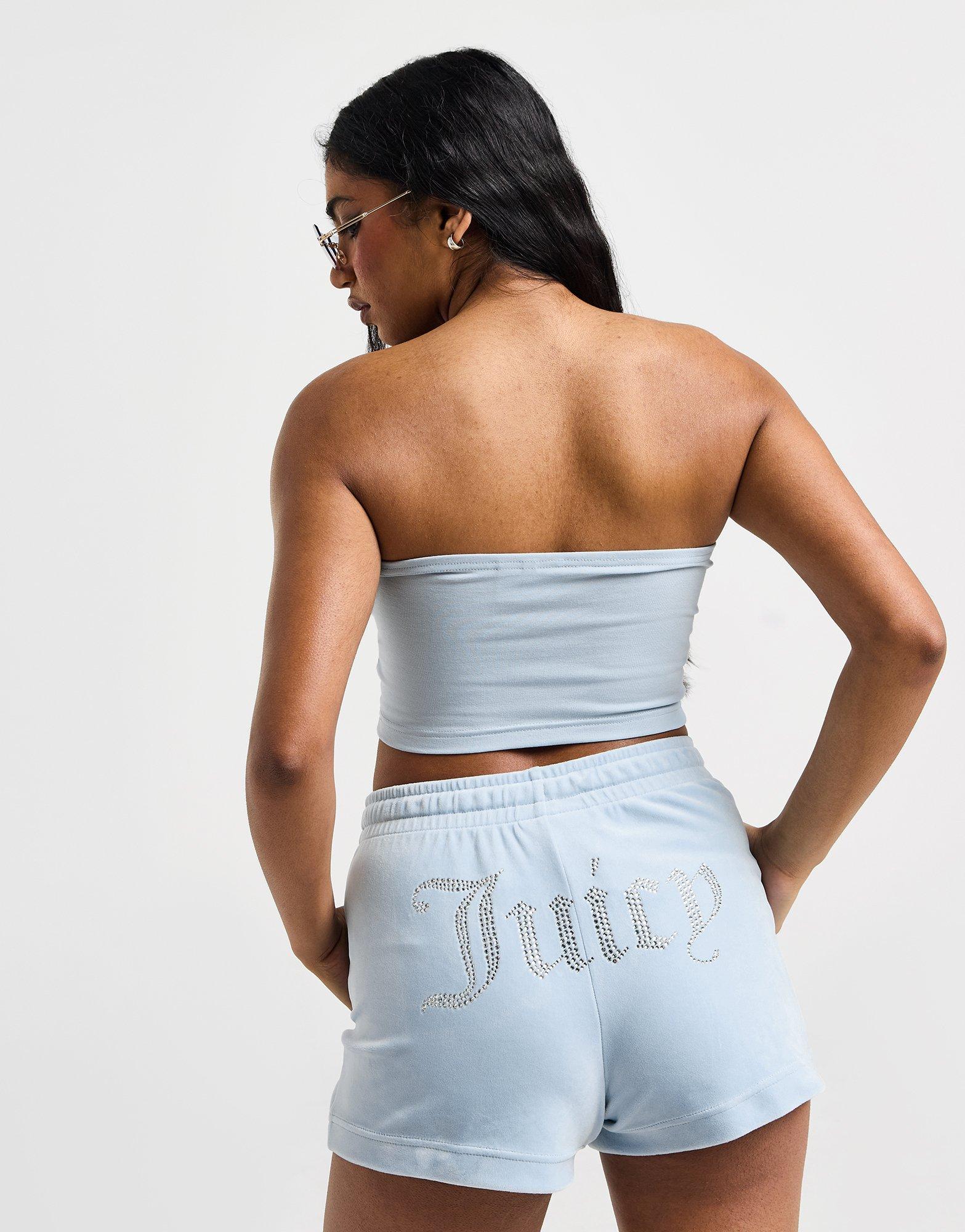 JUICY COUTURE Diamante Logo Bandeau Top