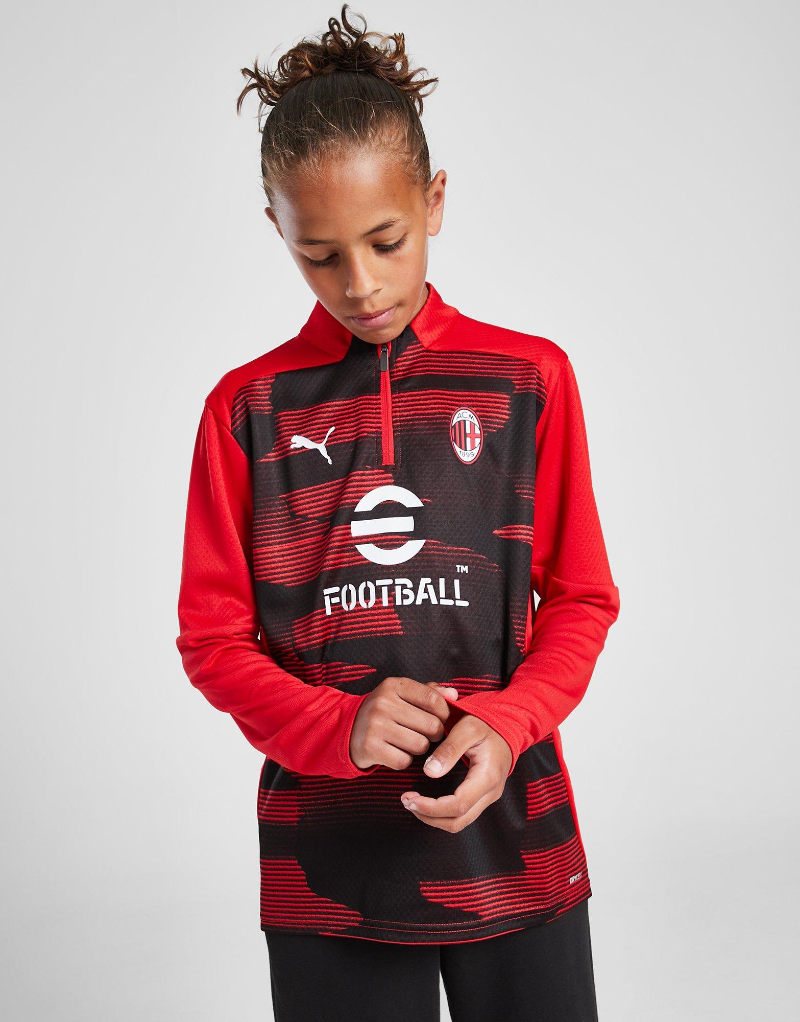 PUMA AC Milan Pre Match 1/4 Zip Top Junior