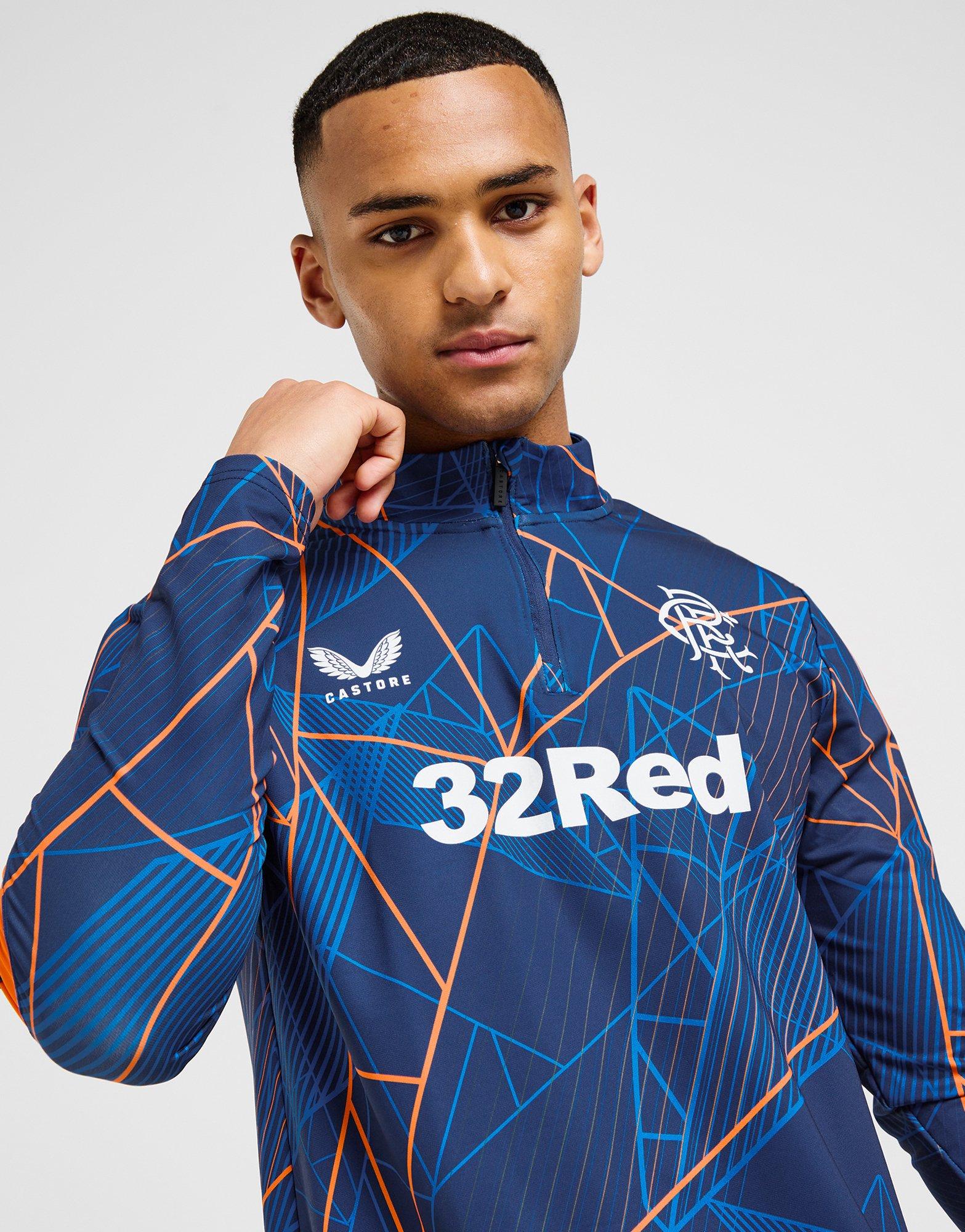 Castore Rangers FC Matchday Oberteil mit Viertelreißverschluss