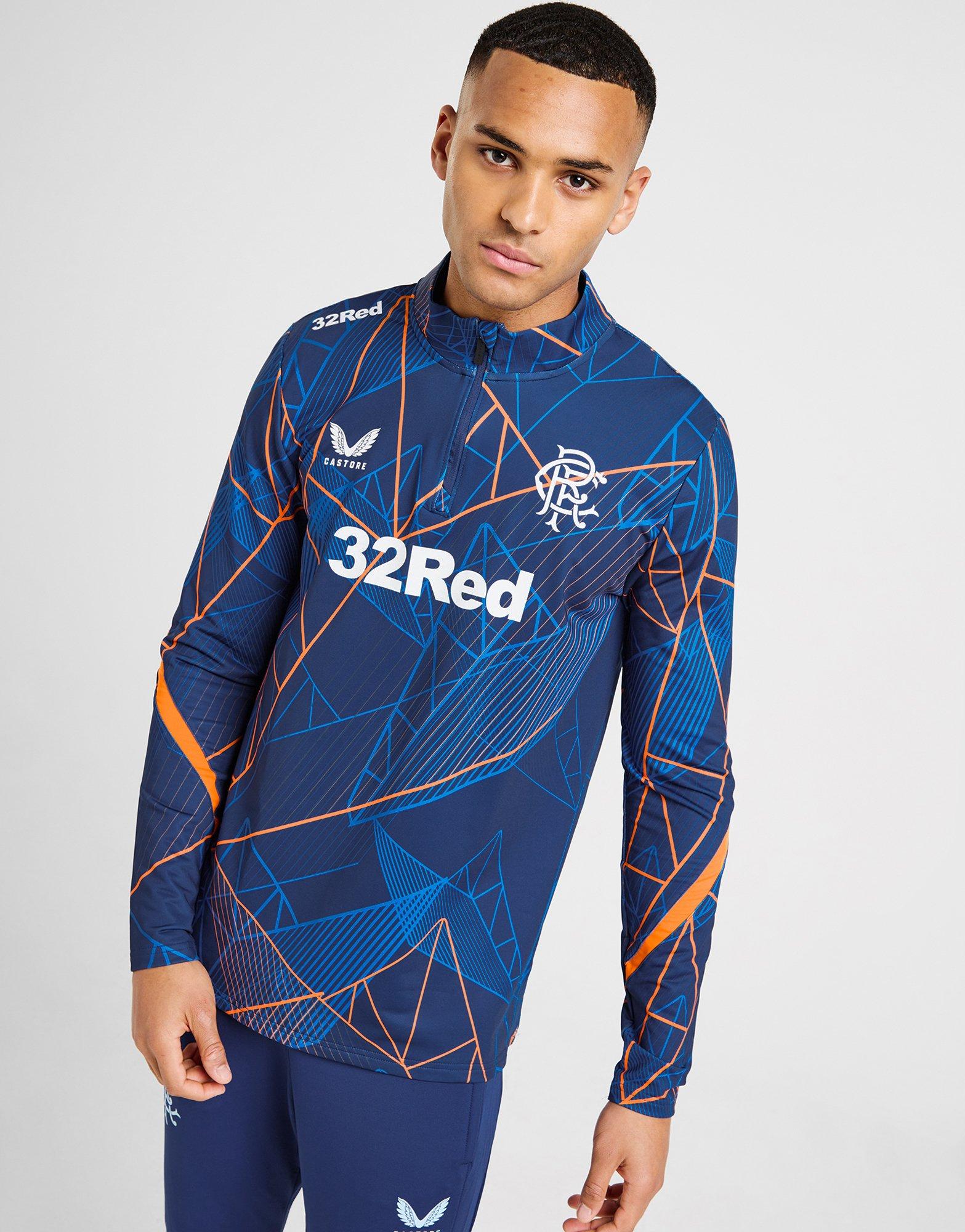 Castore Rangers FC Matchday Oberteil mit Viertelreißverschluss