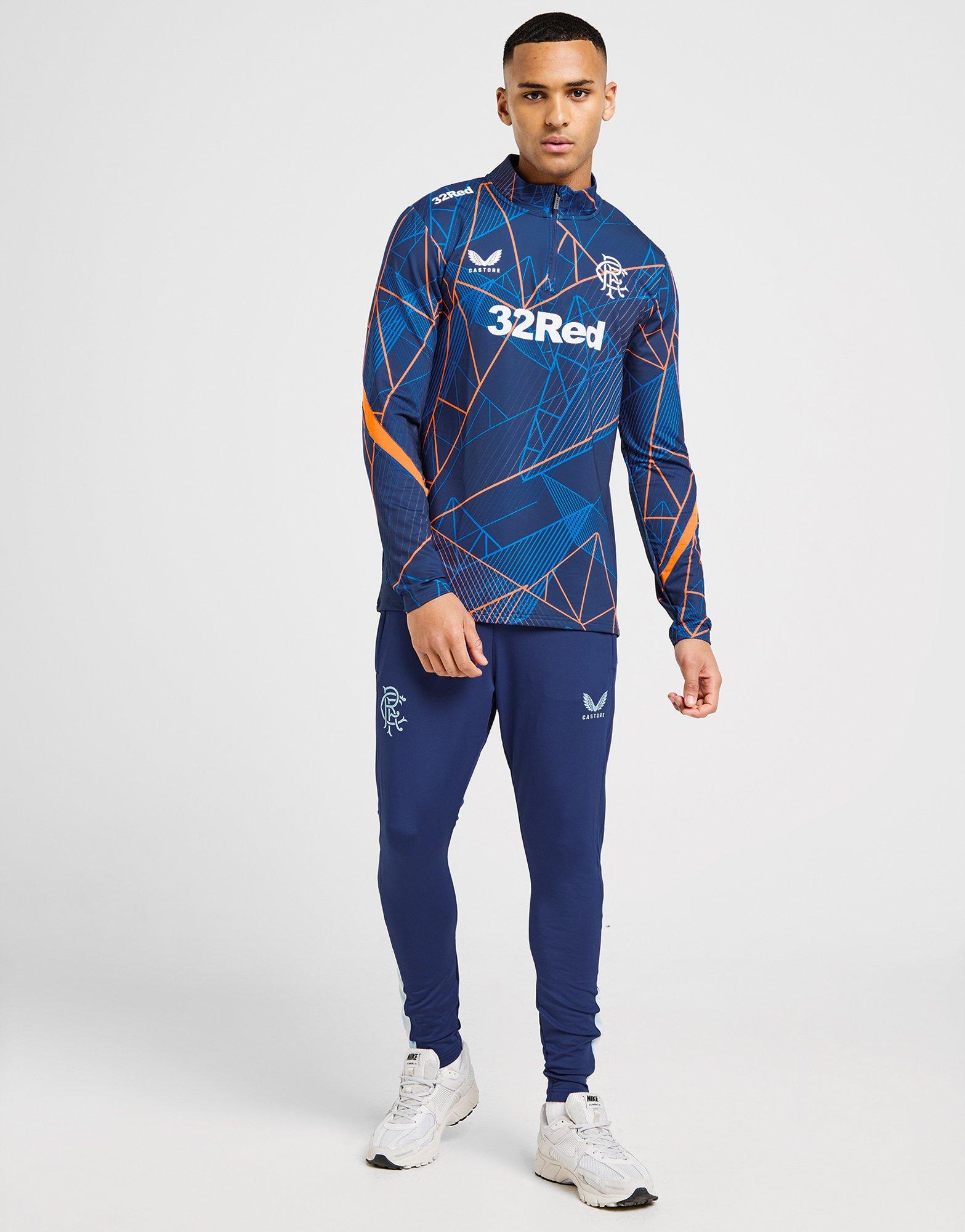 Castore Rangers FC Matchday Oberteil mit Viertelreißverschluss