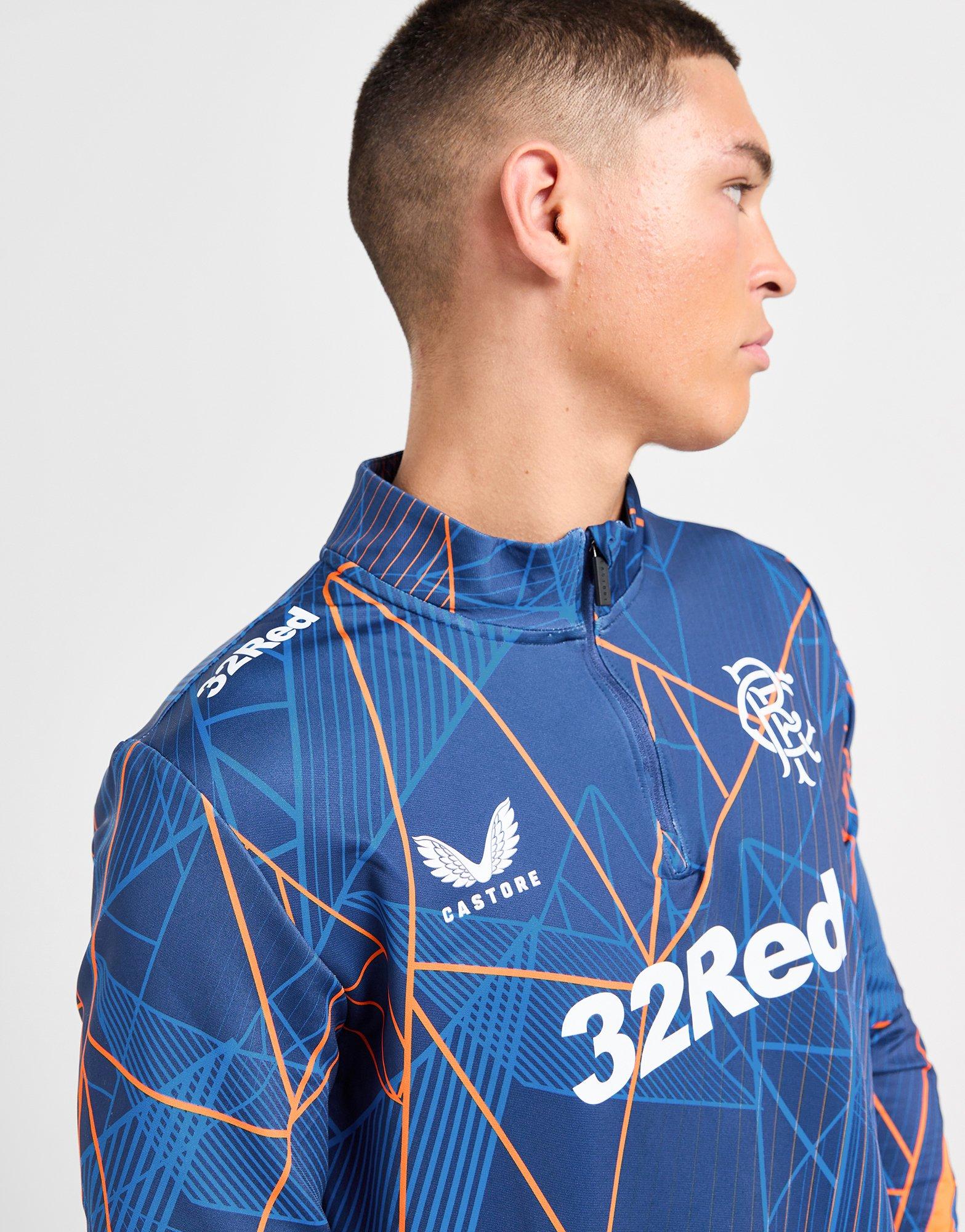Castore Rangers FC Matchday Oberteil mit Viertelreißverschluss
