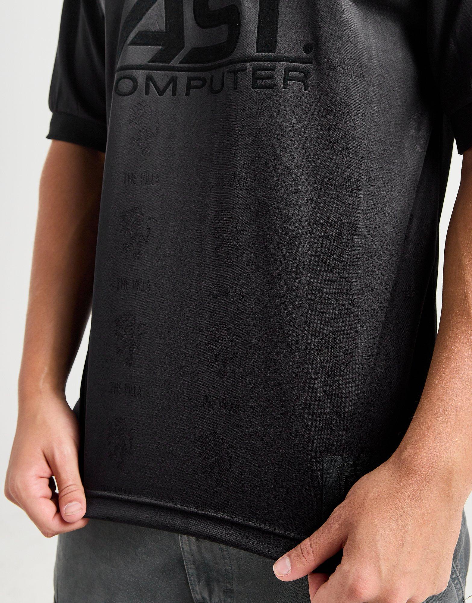 Score Draw Aston Villa \'96 Blackout Retro Shirt Score Draw Aston Villa \'96 Blackout Retro Shirt