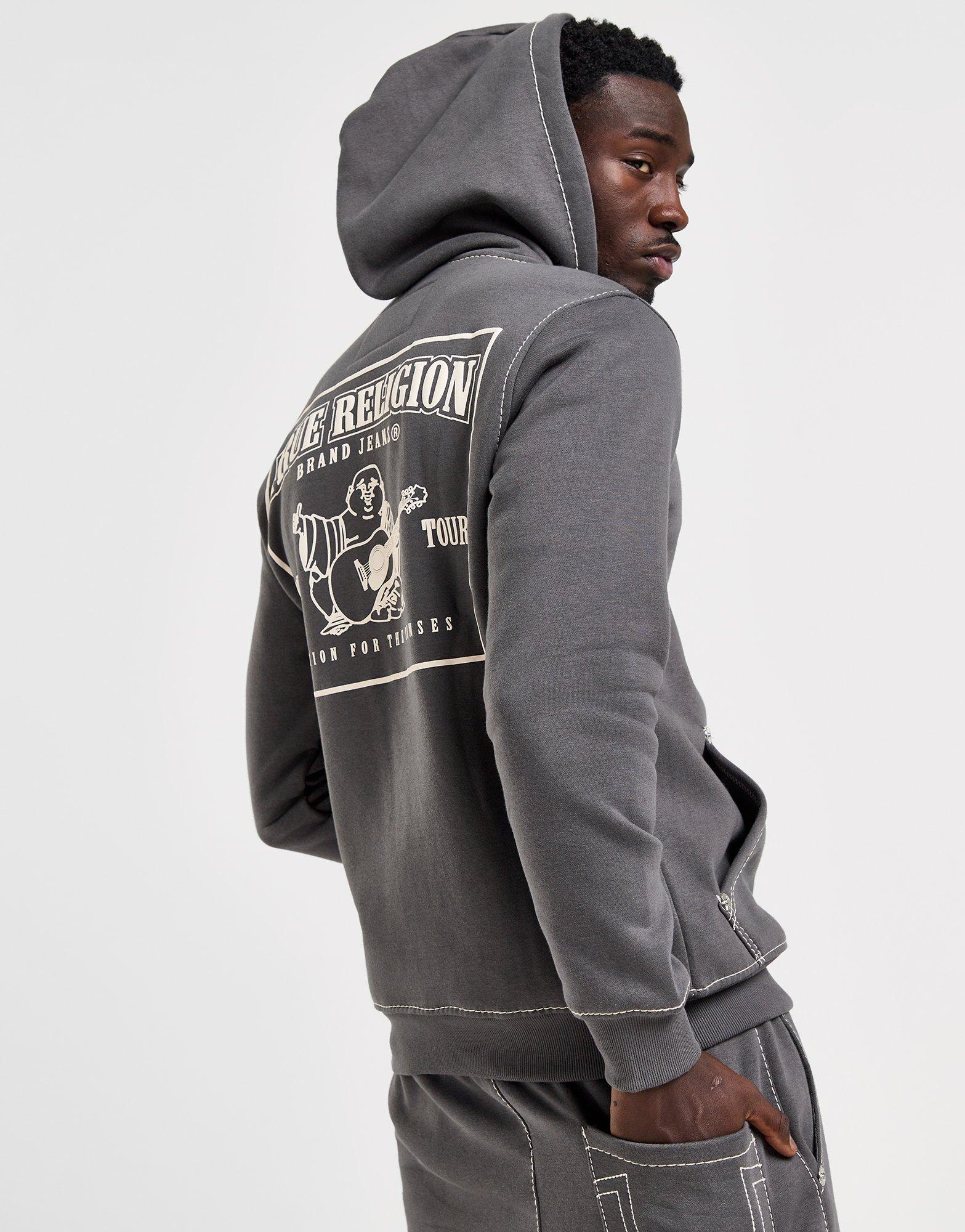 True Religion Big T Zip Through Hoodie