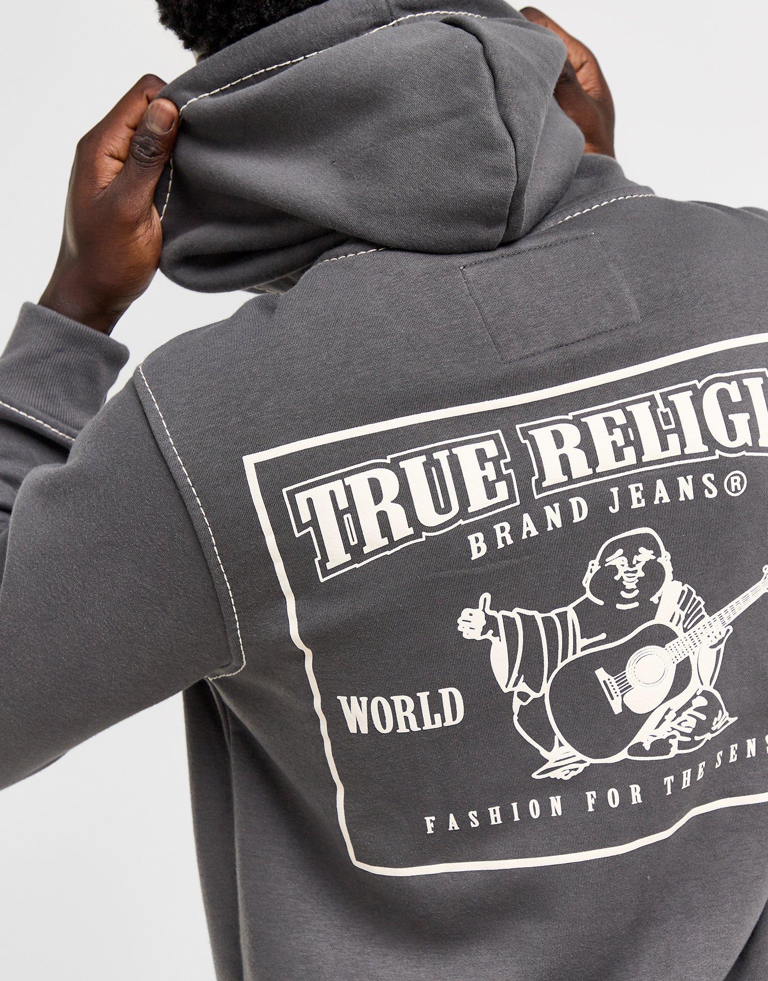 True Religion Big T Zip Through Hoodie