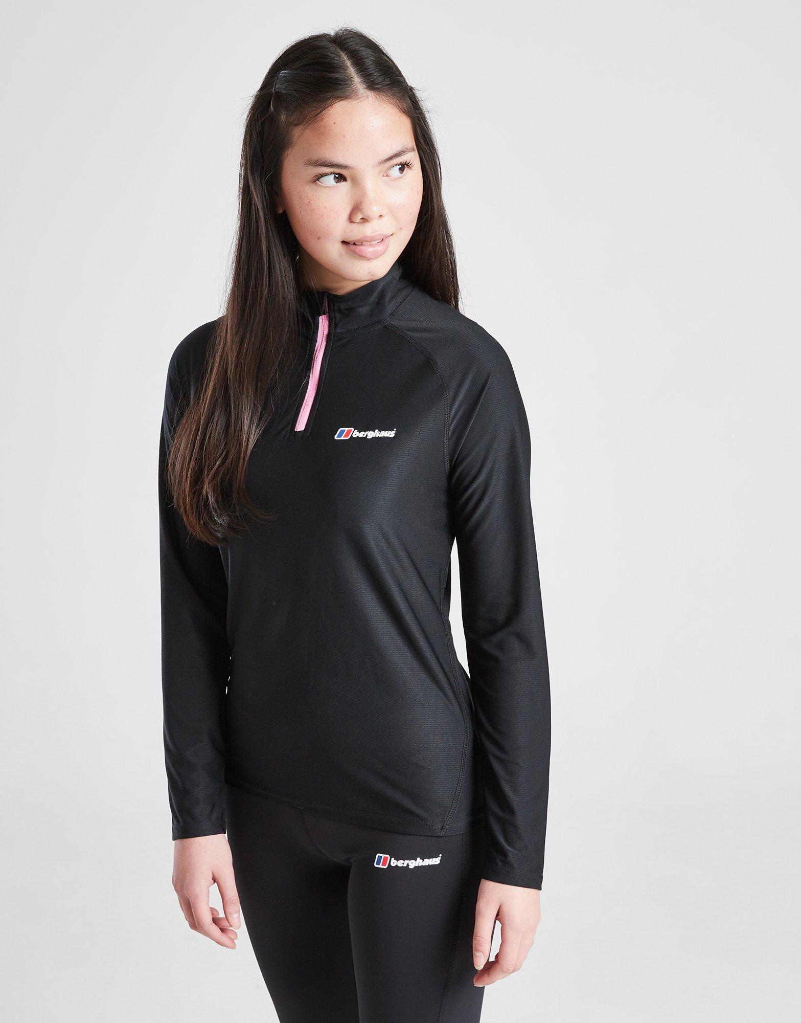 Berghaus Girls\' Fitness Stride 1/4 Zip Top Kinder