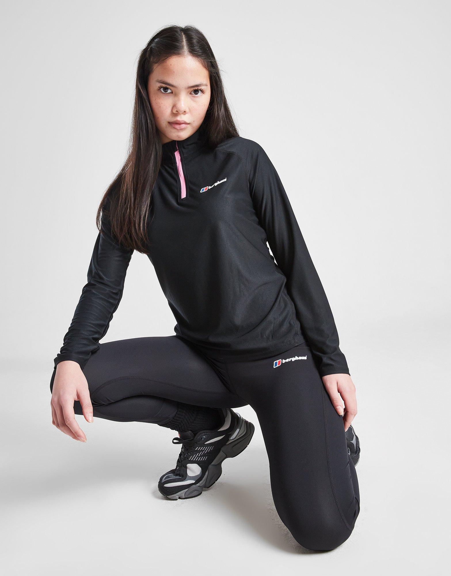 Berghaus Girls\' Fitness Stride 1/4 Zip Top Kinder