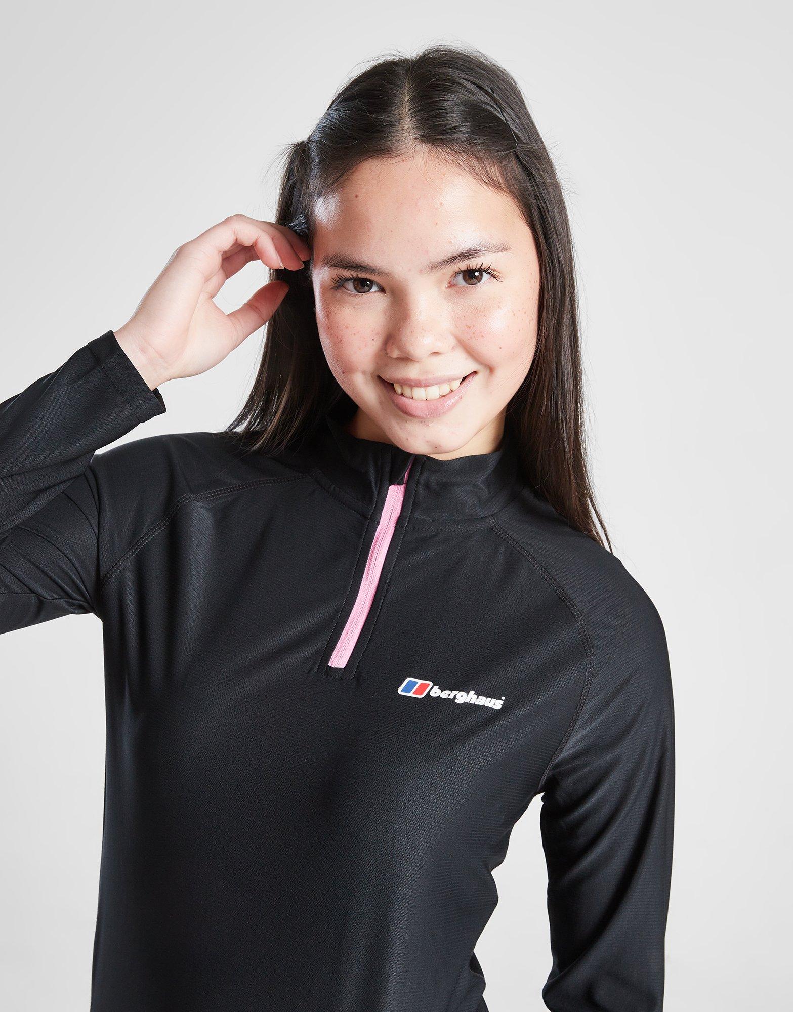 Berghaus Girls\' Fitness Stride 1/4 Zip Top Kinder