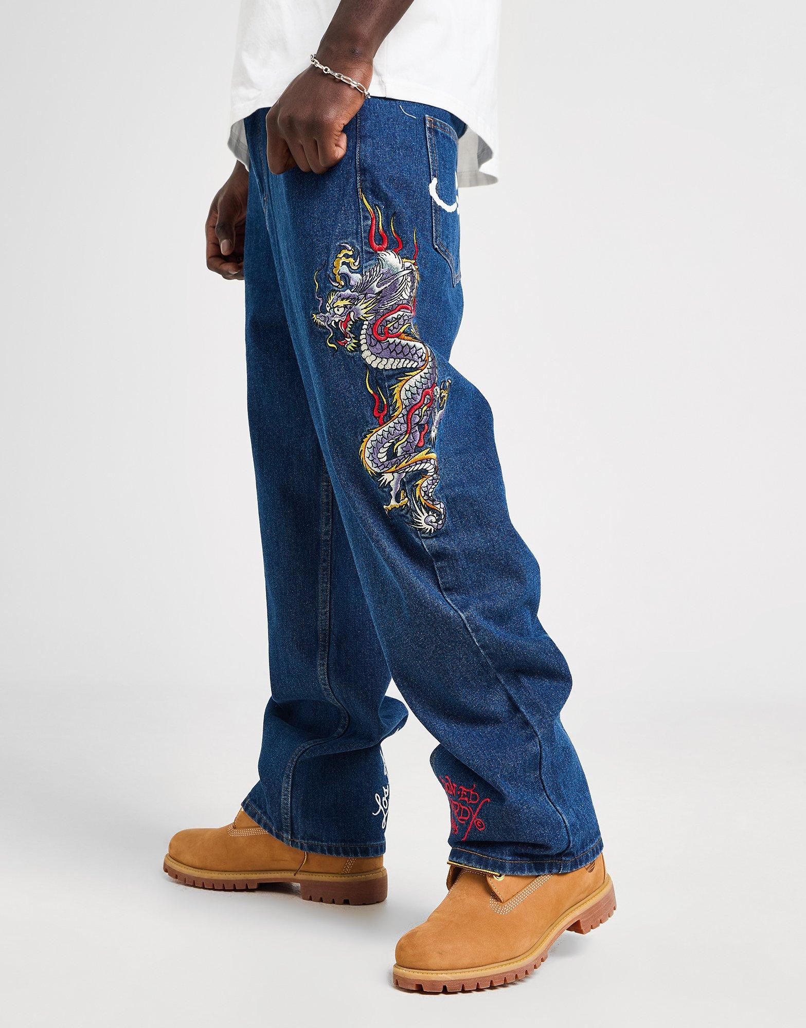Ed Hardy Dragon Baggy Jeans