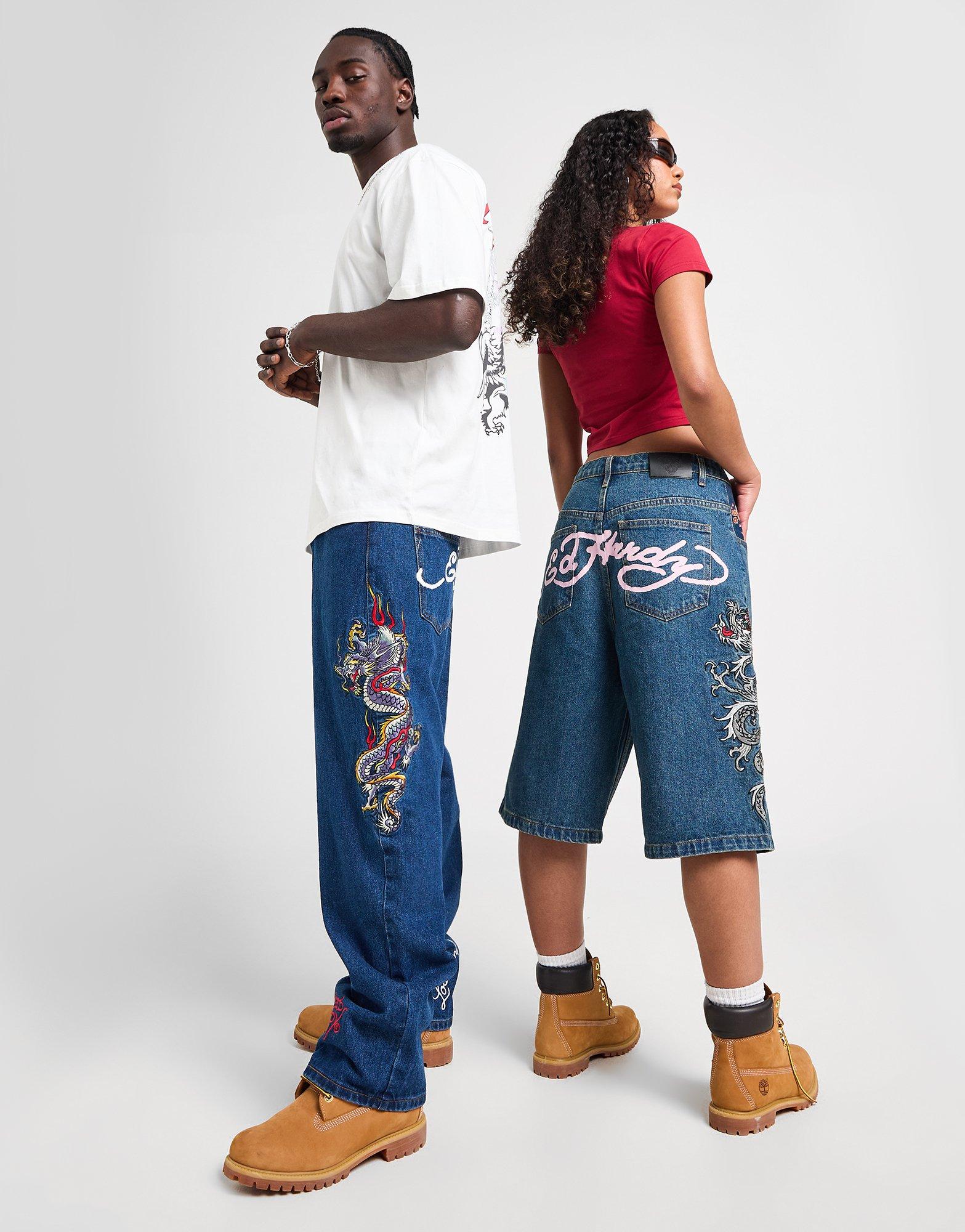 Ed Hardy Dragon Baggy Jeans
