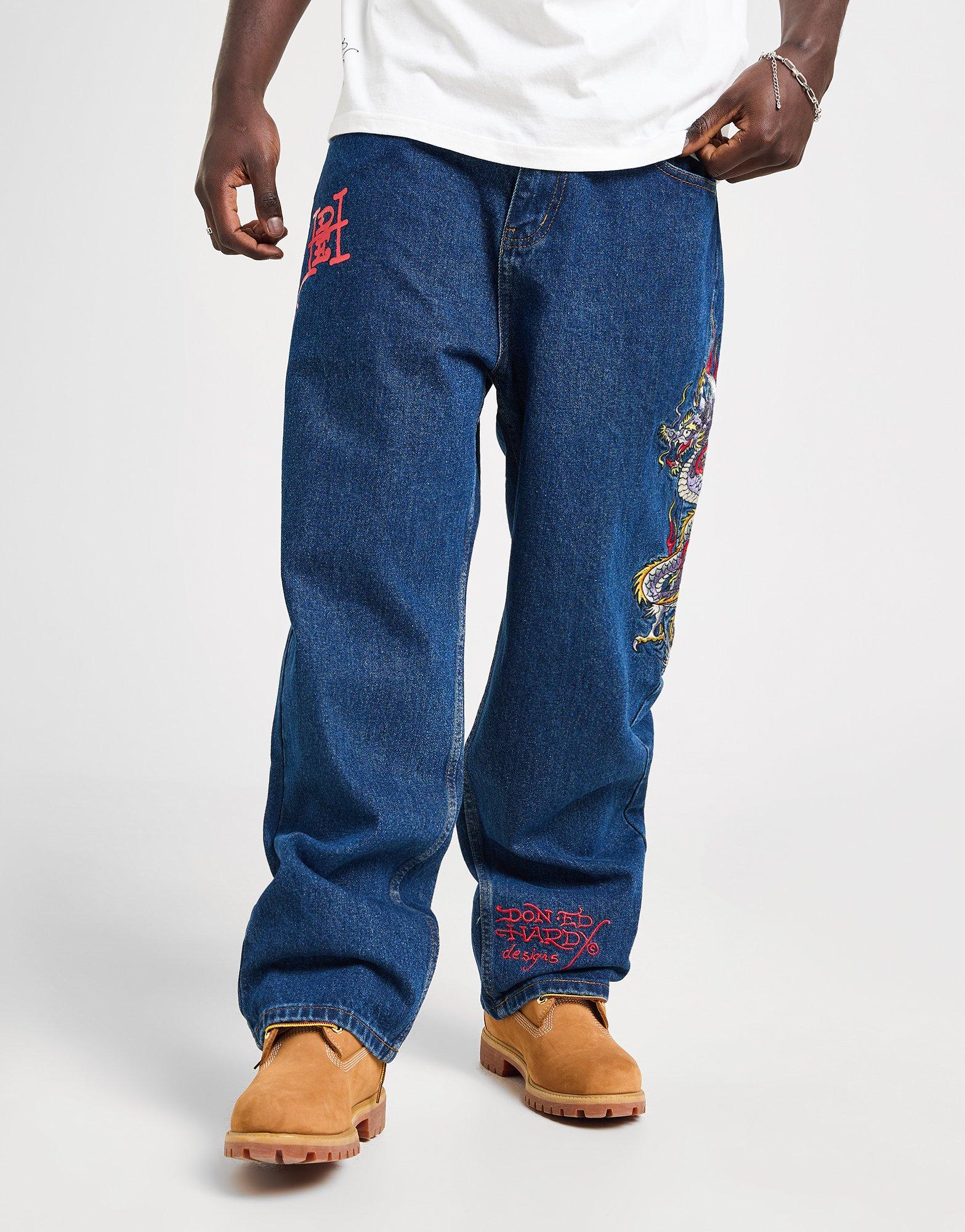 Ed Hardy Dragon Baggy Jeans