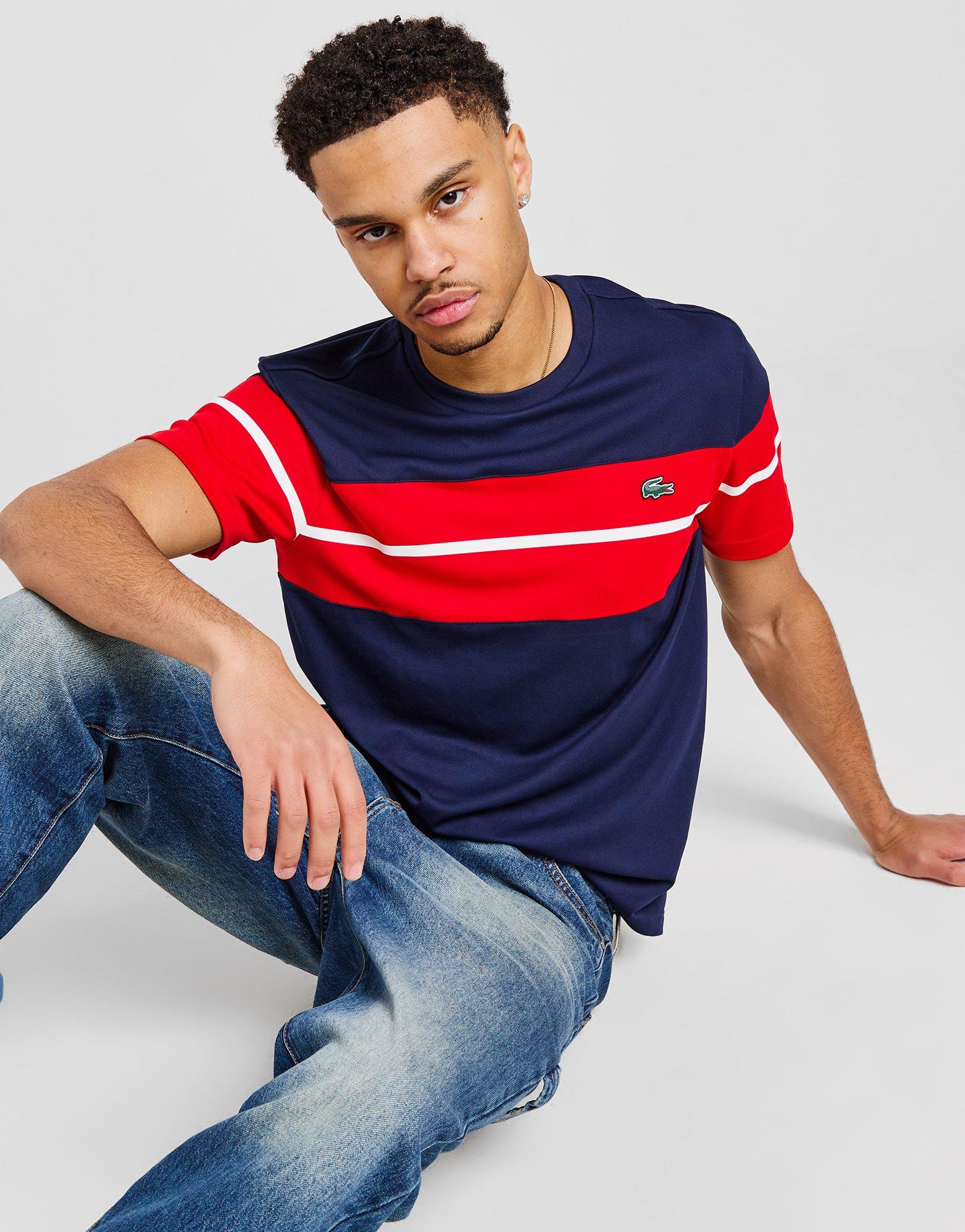 Lacoste Colour Block Poly T-Shirt Lacoste Colour Block Poly T-Shirt