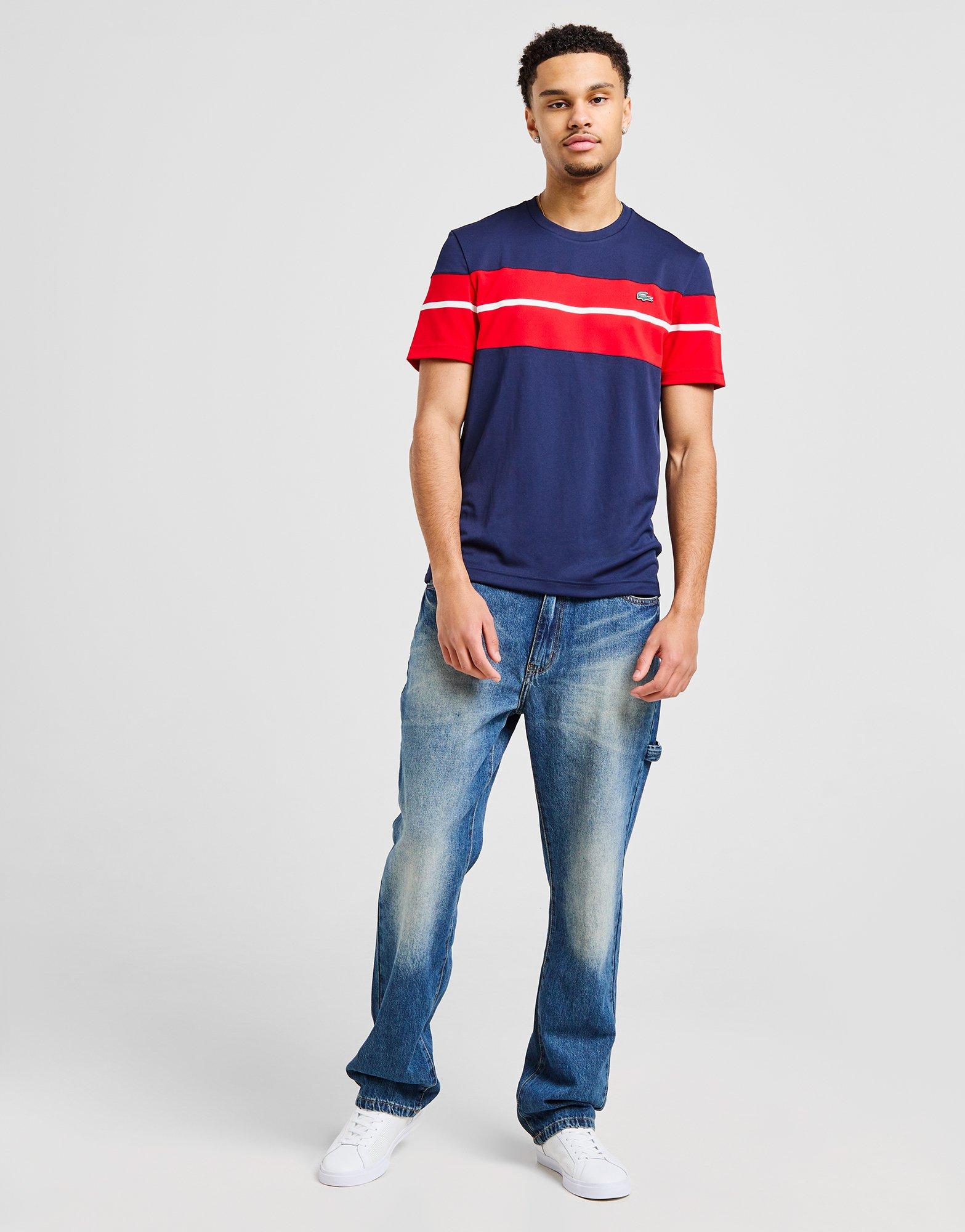Lacoste Colour Block Poly T-Shirt Lacoste Colour Block Poly T-Shirt