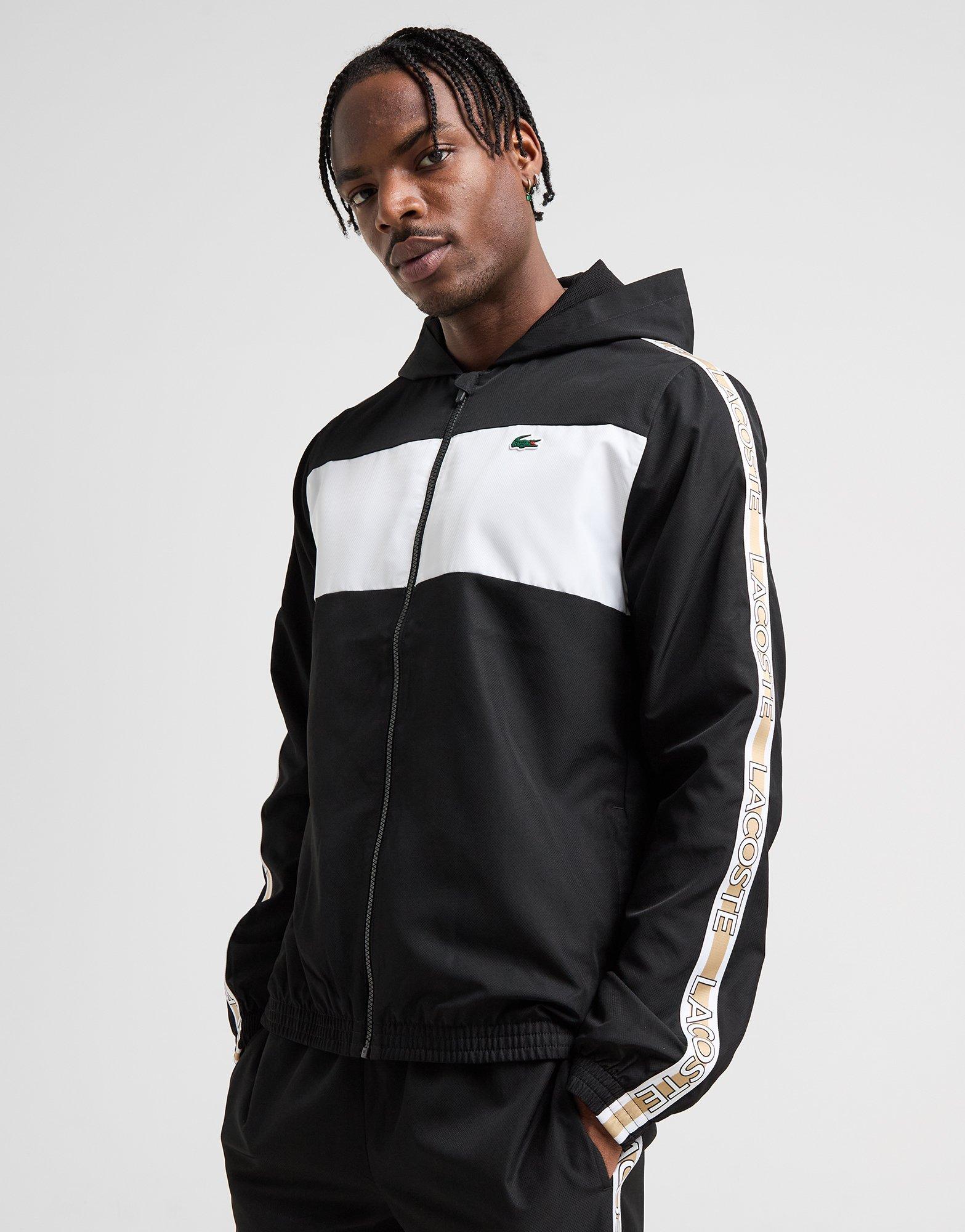 Lacoste Colour Block Taffeta Full Zip Hoodie
