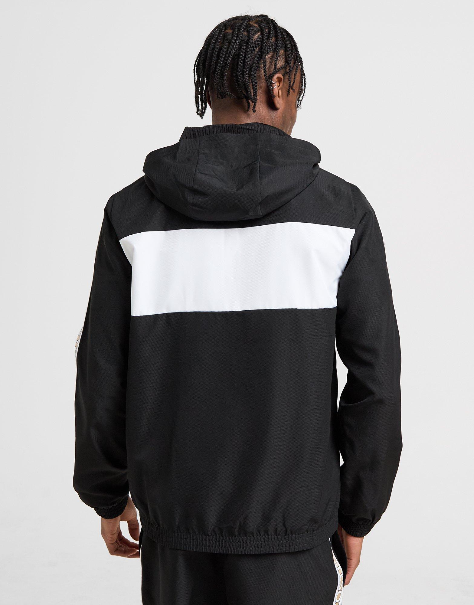 Lacoste Colour Block Taffeta Full Zip Hoodie