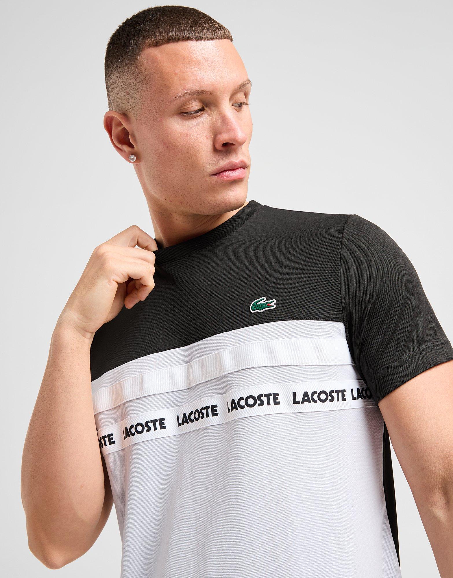 Lacoste Colour Block Tape T-Shirt Lacoste Colour Block Tape T-Shirt
