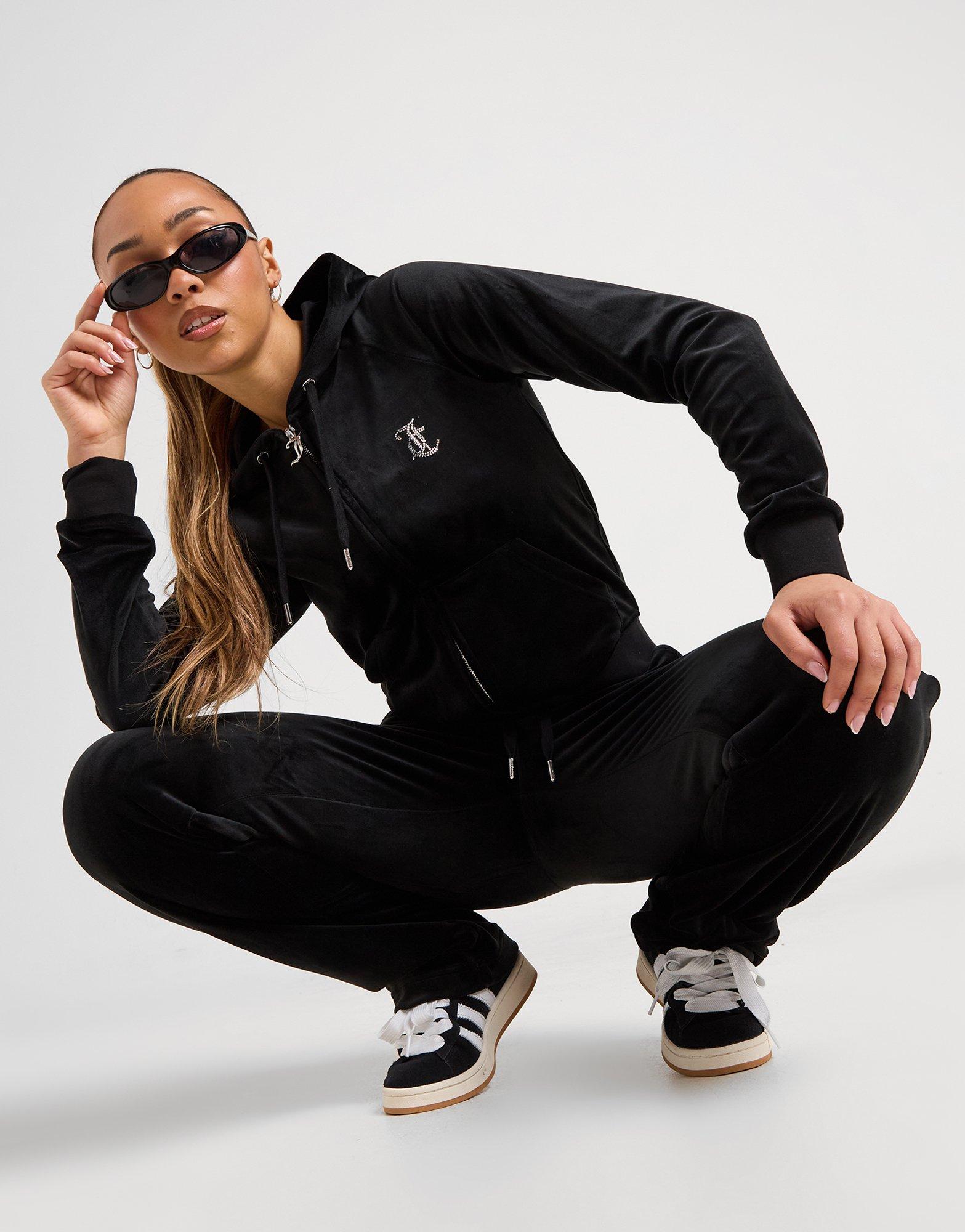 JUICY COUTURE Diamante JC Logo Hoodie