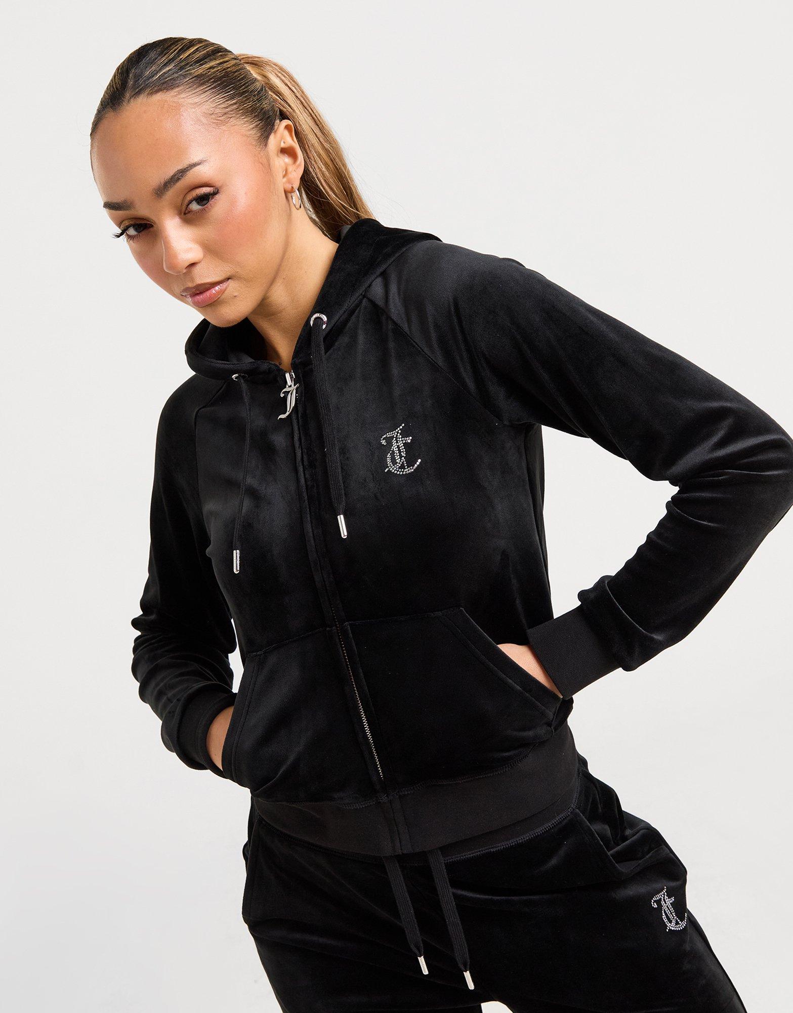JUICY COUTURE Diamante JC Logo Hoodie