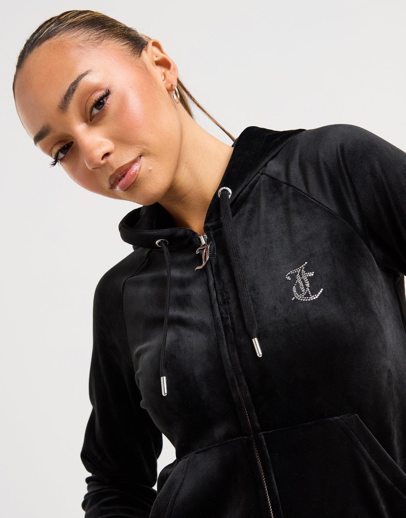 JUICY COUTURE Diamante JC Logo Hoodie