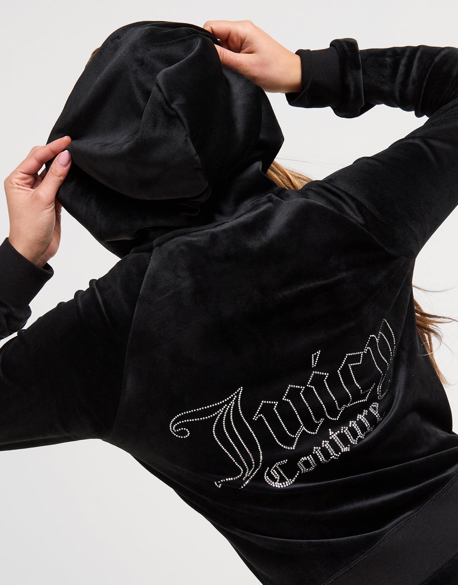 JUICY COUTURE Diamante JC Logo Hoodie