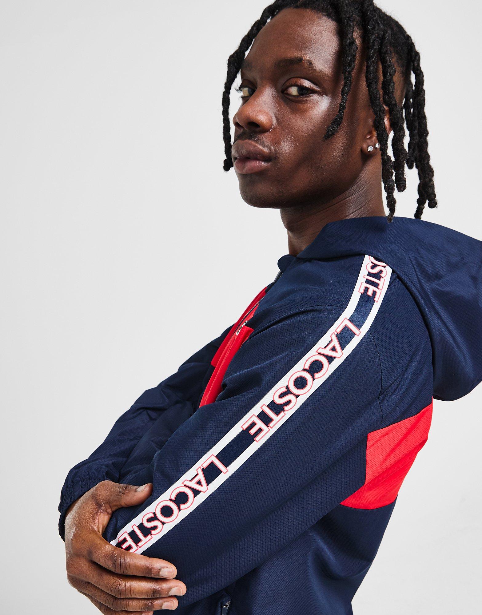 Lacoste Panel Woven Hoodie