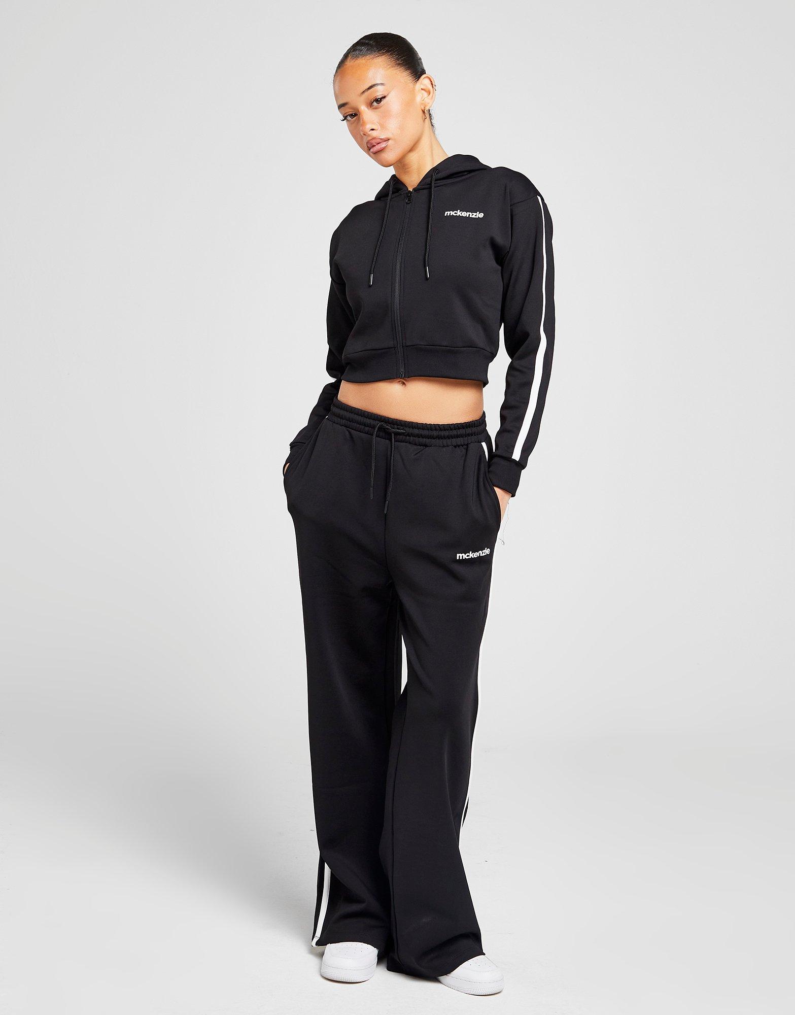 McKenzie Poly Crop Full Zip Hoodie