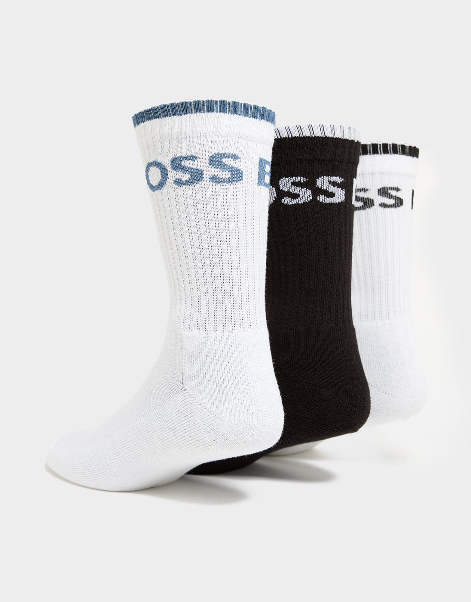 BOSS 6-Pack QS Stripe Classic Crew Socks
