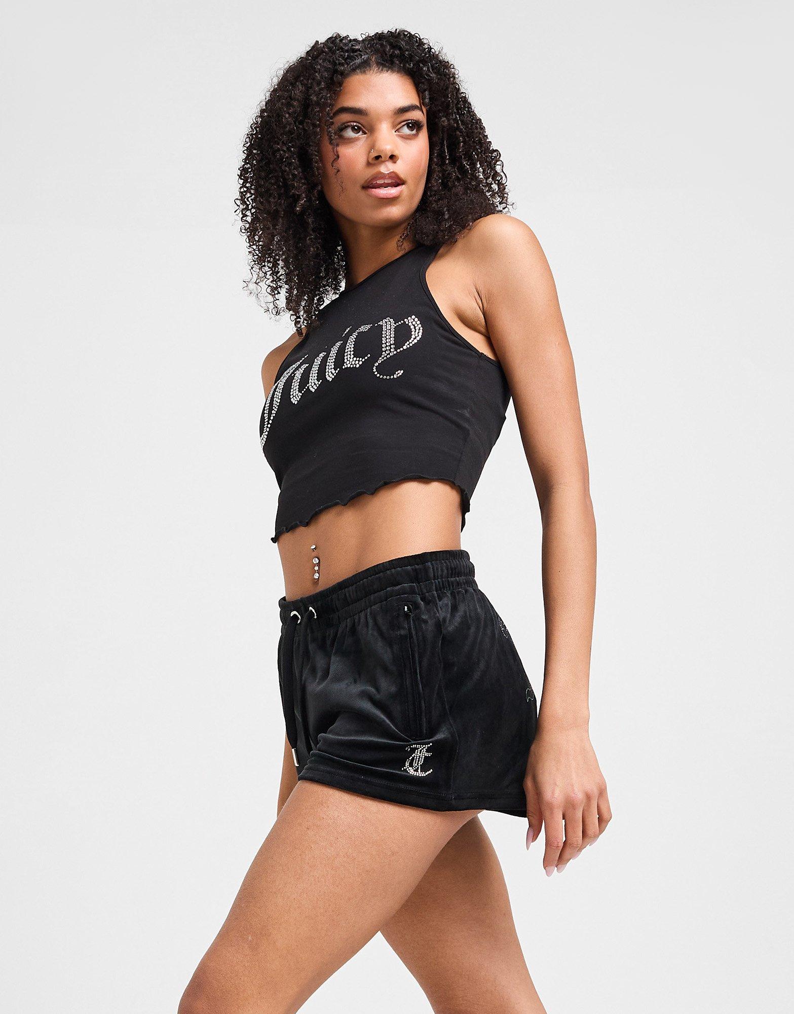 JUICY COUTURE Diamante JC Logo Shorts