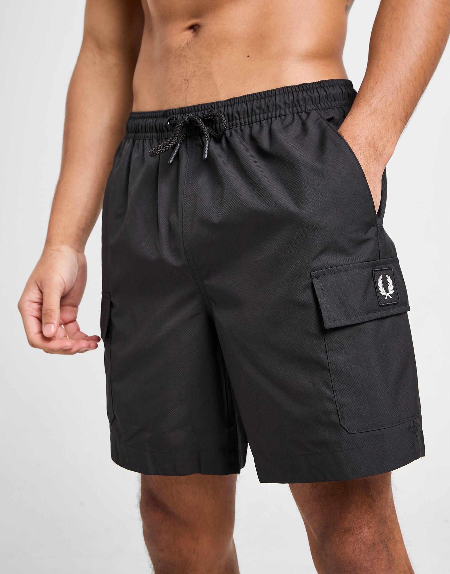 Fred Perry Badge Cargo Swim Shorts