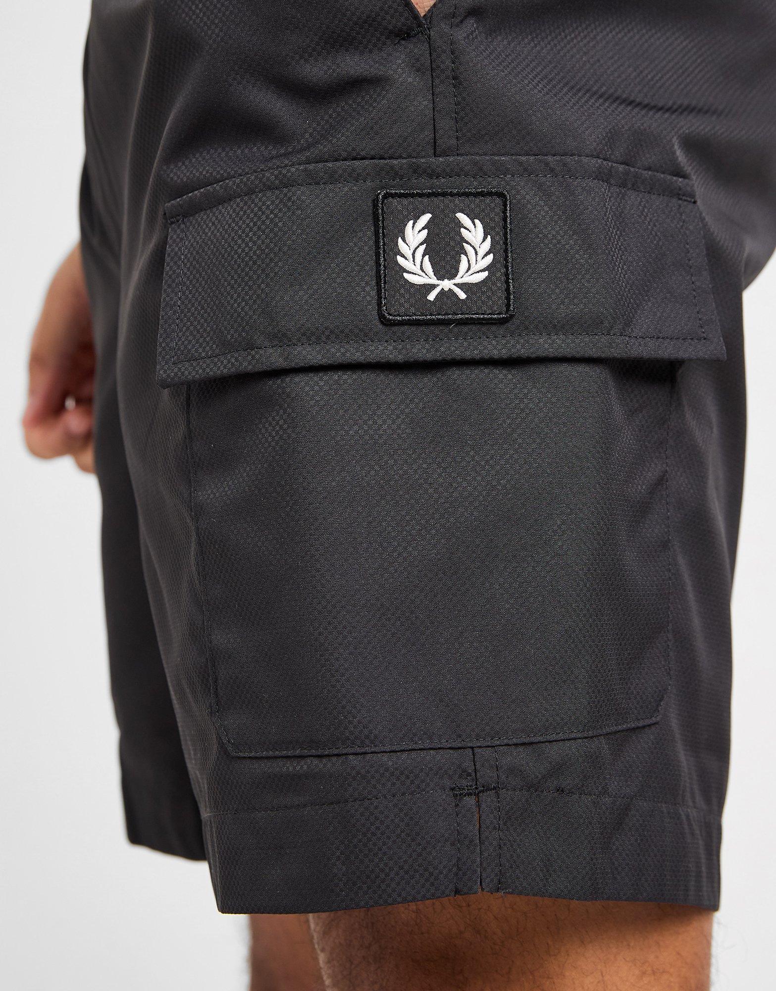 Fred Perry Badge Cargo Swim Shorts