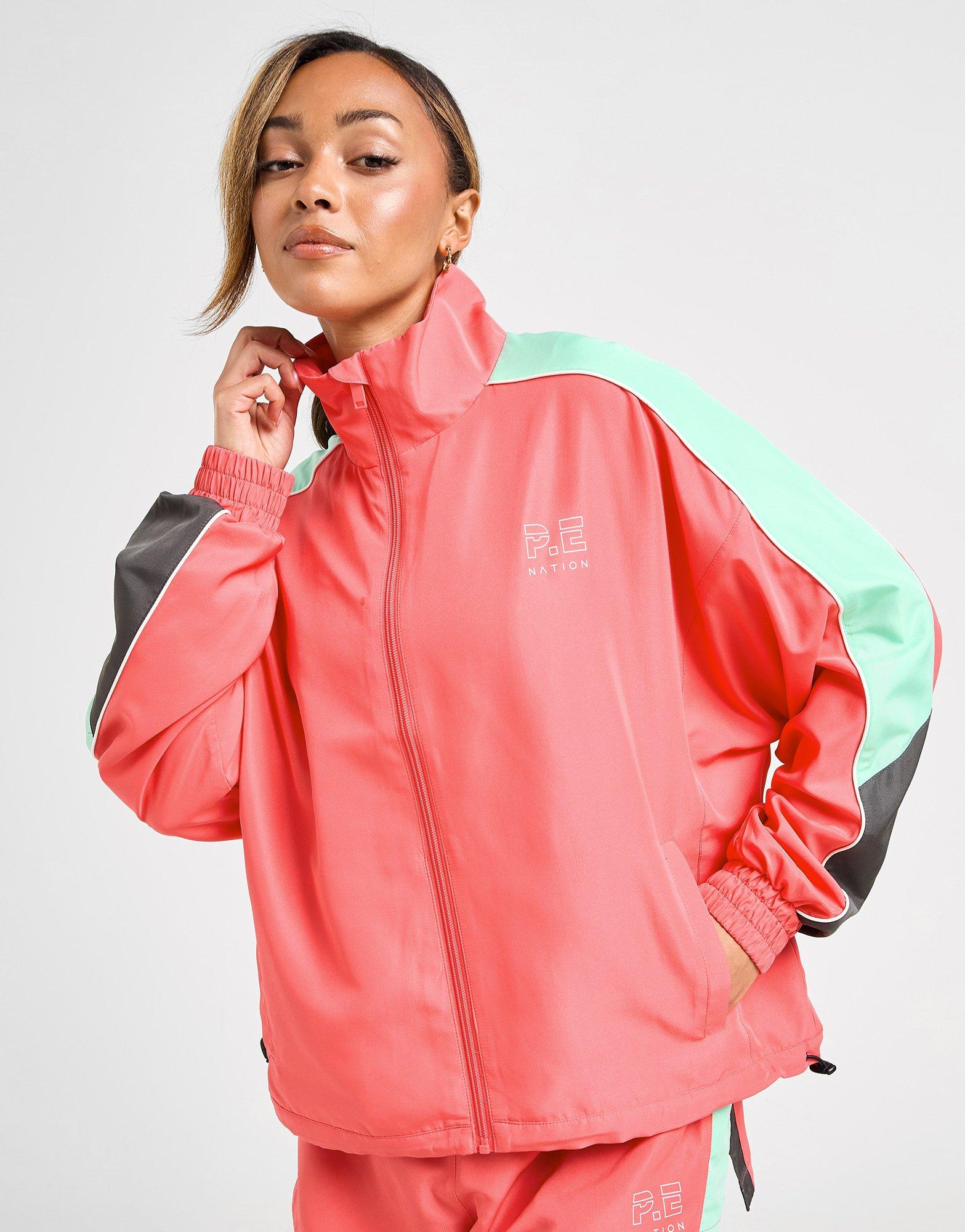PE Nation Spray Woven Colour Block Jacke
