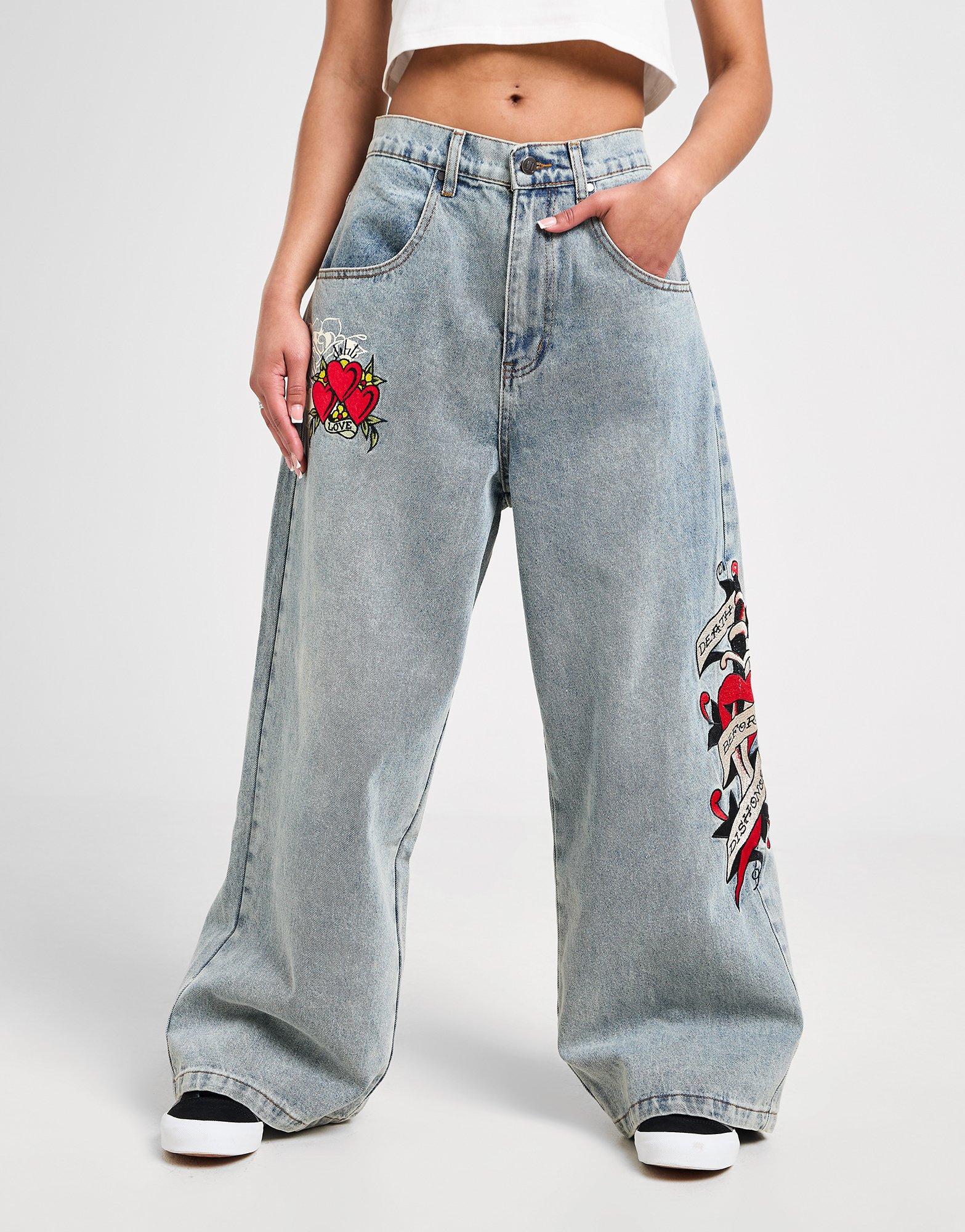 Ed Hardy Dagger Wide Jeans