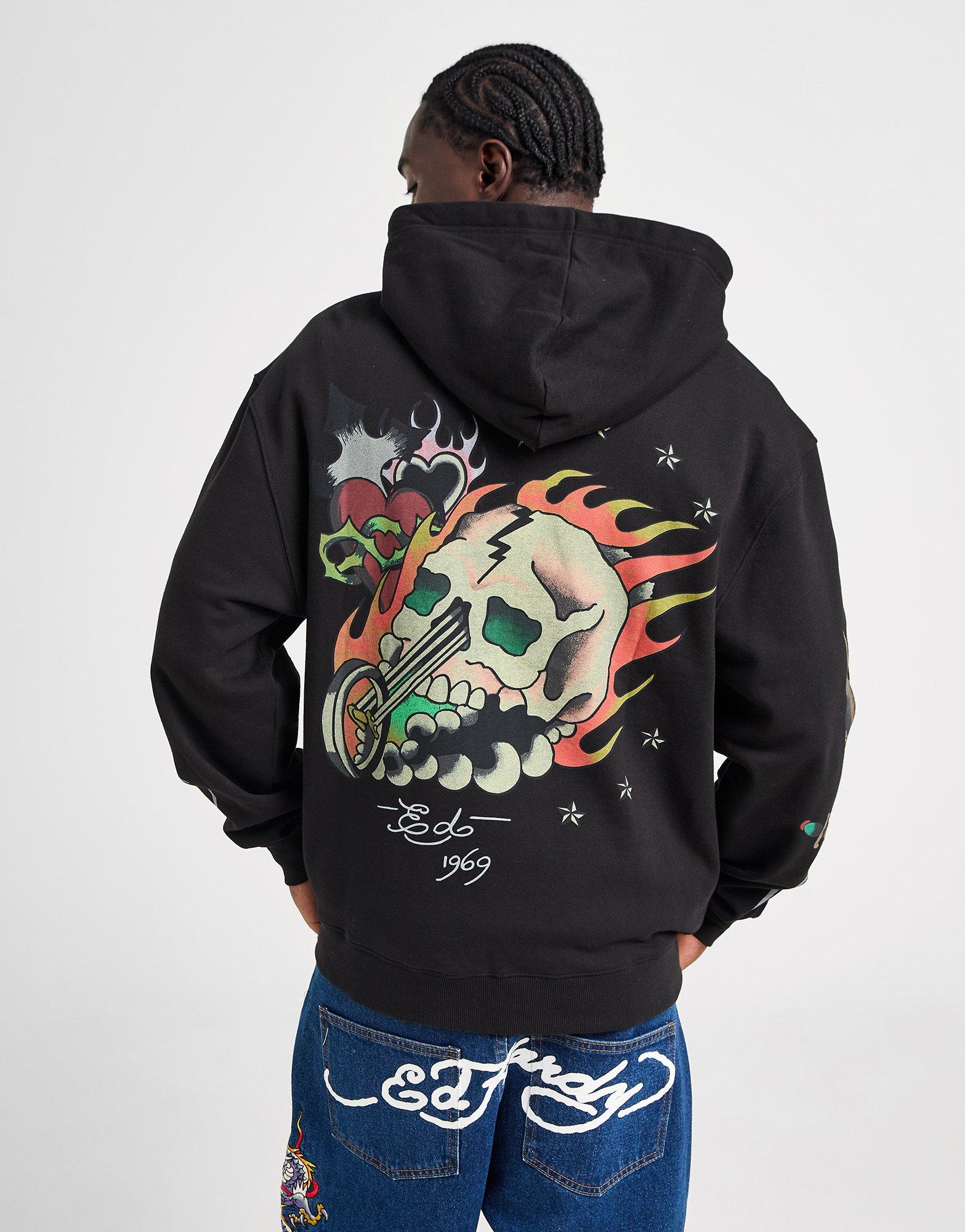 Ed Hardy Skull Bike Hoodie