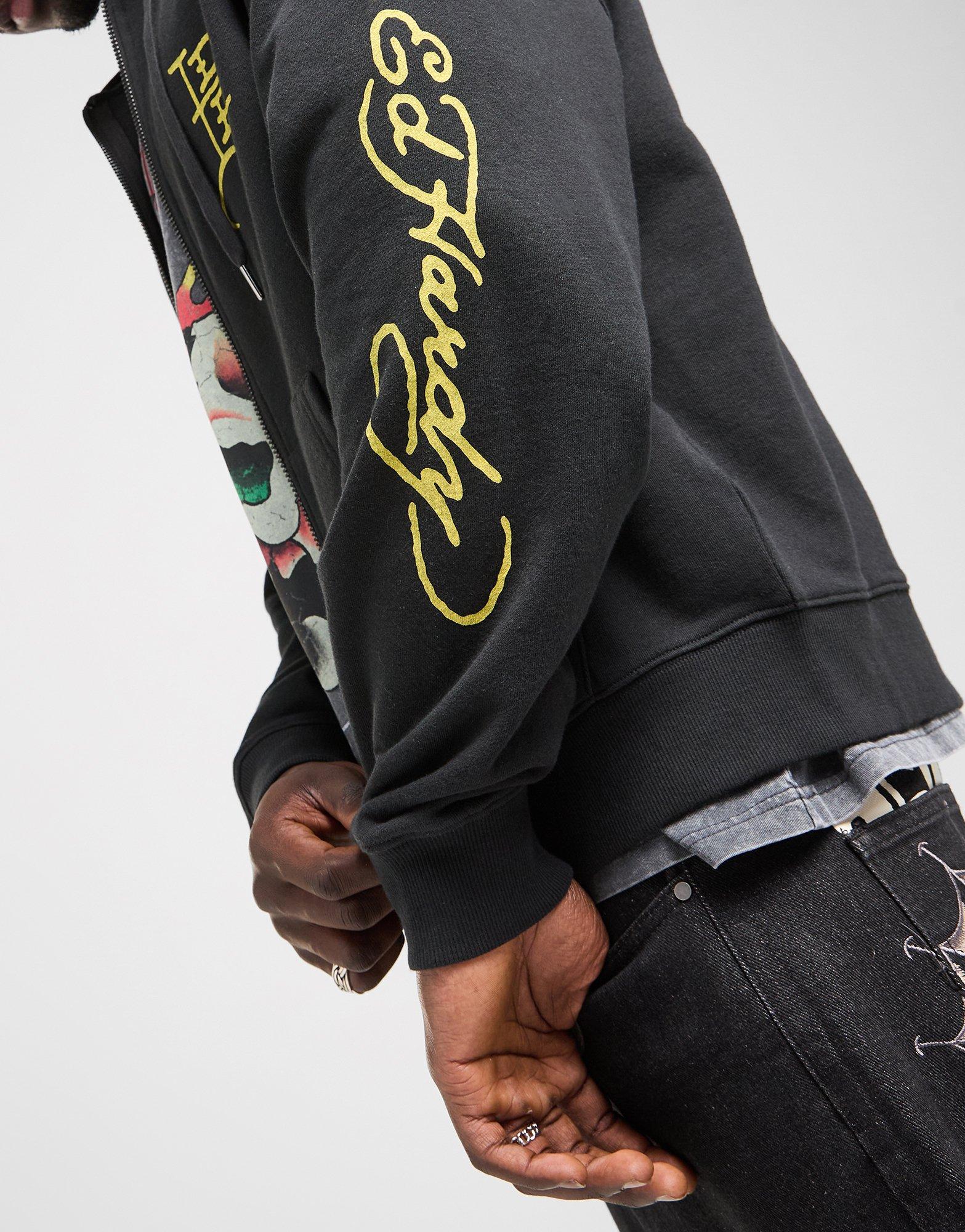 Ed Hardy Back Dragon Full Zip Hoodie