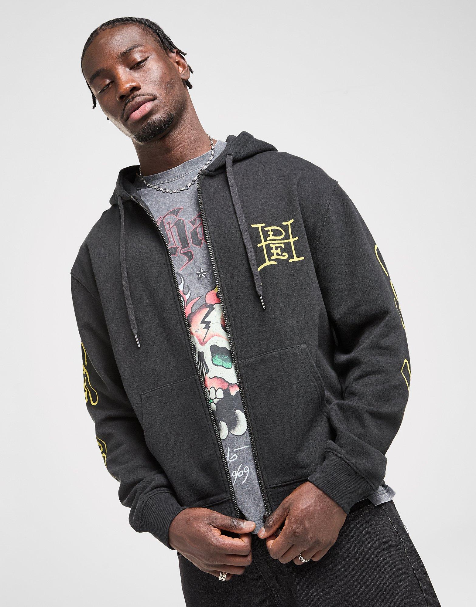 Ed Hardy Back Dragon Full Zip Hoodie