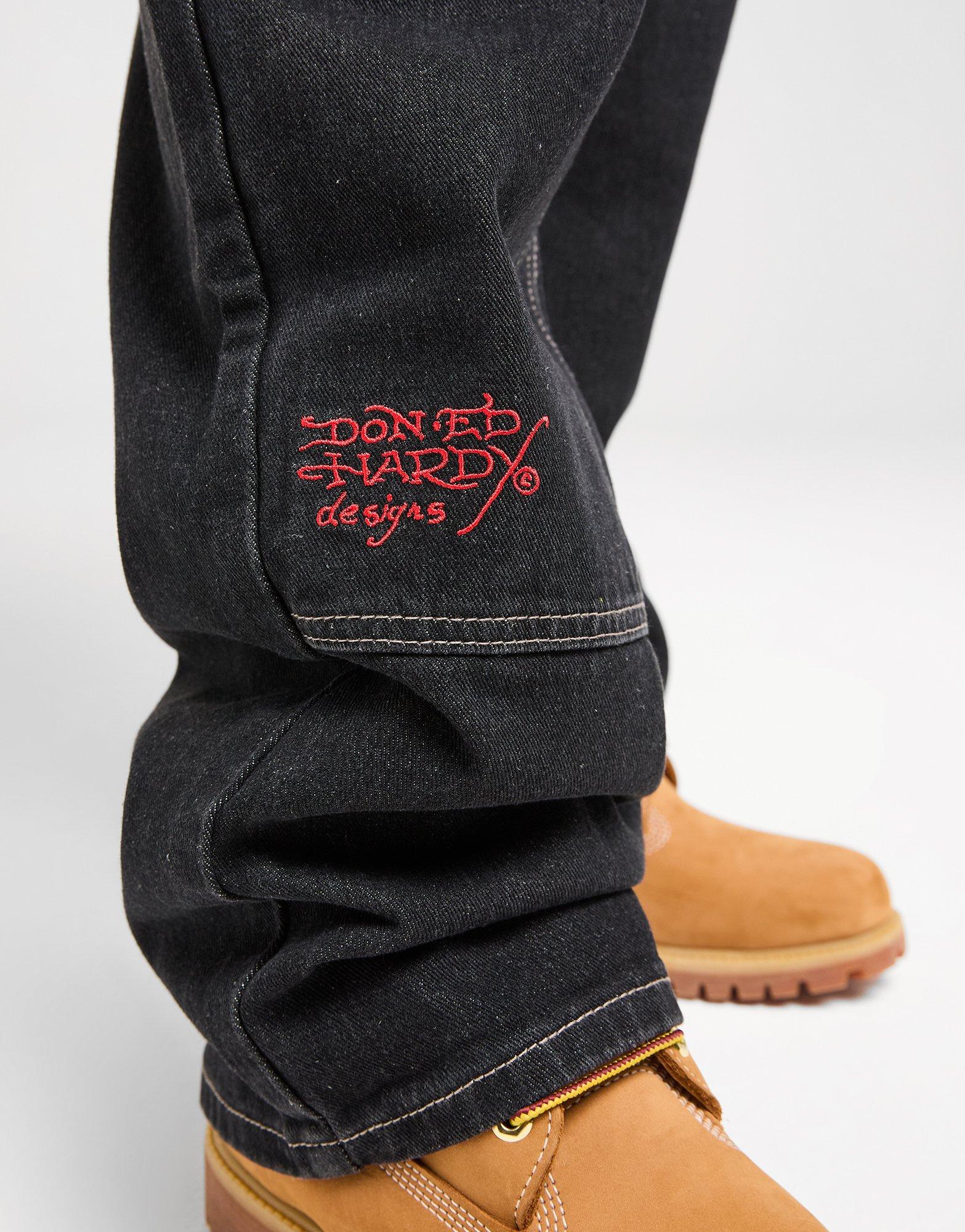 Ed Hardy Double Knee Dragon Jeans