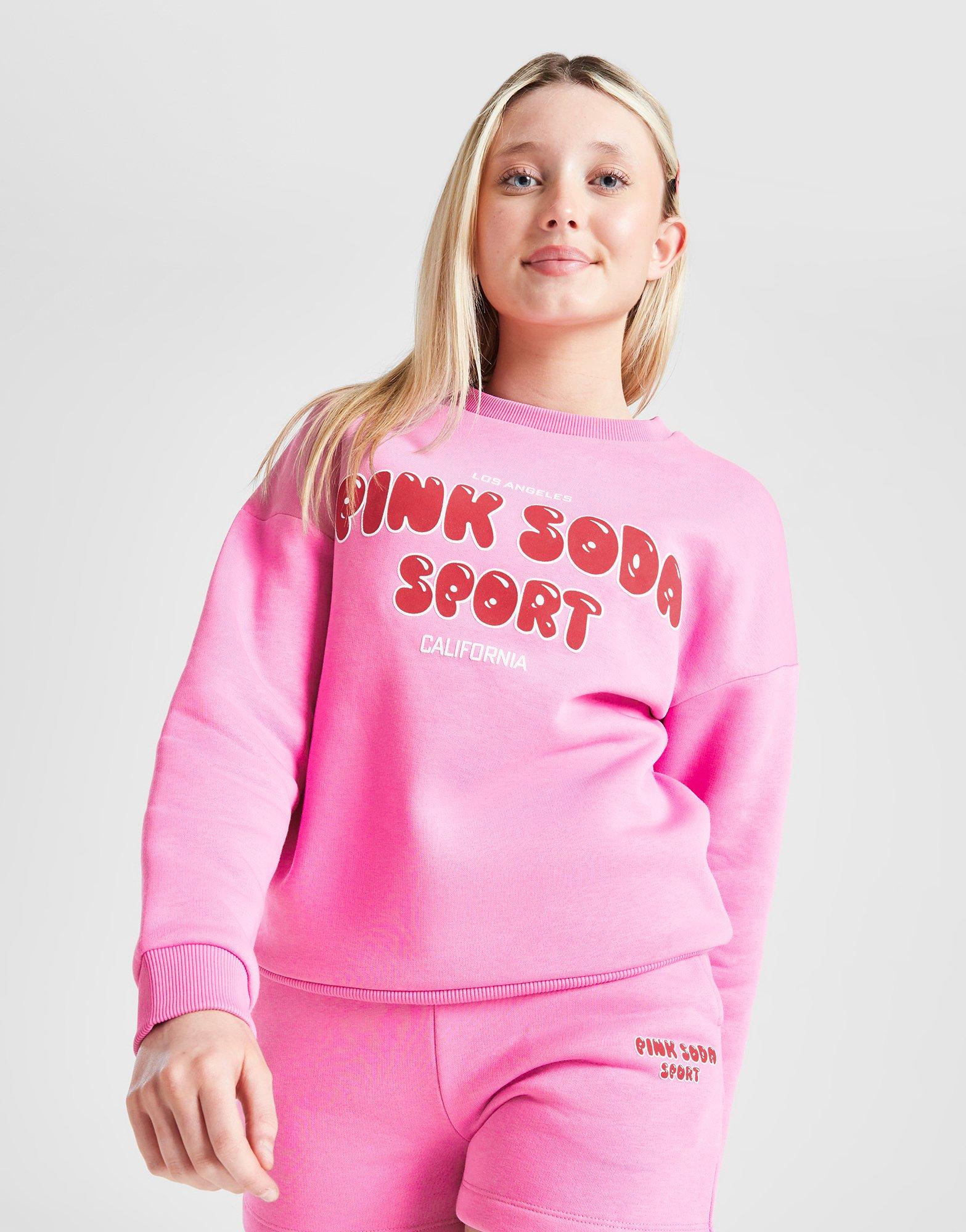 Pink Soda Sport Girls\' Ripple Crew Sweatshirt Junior