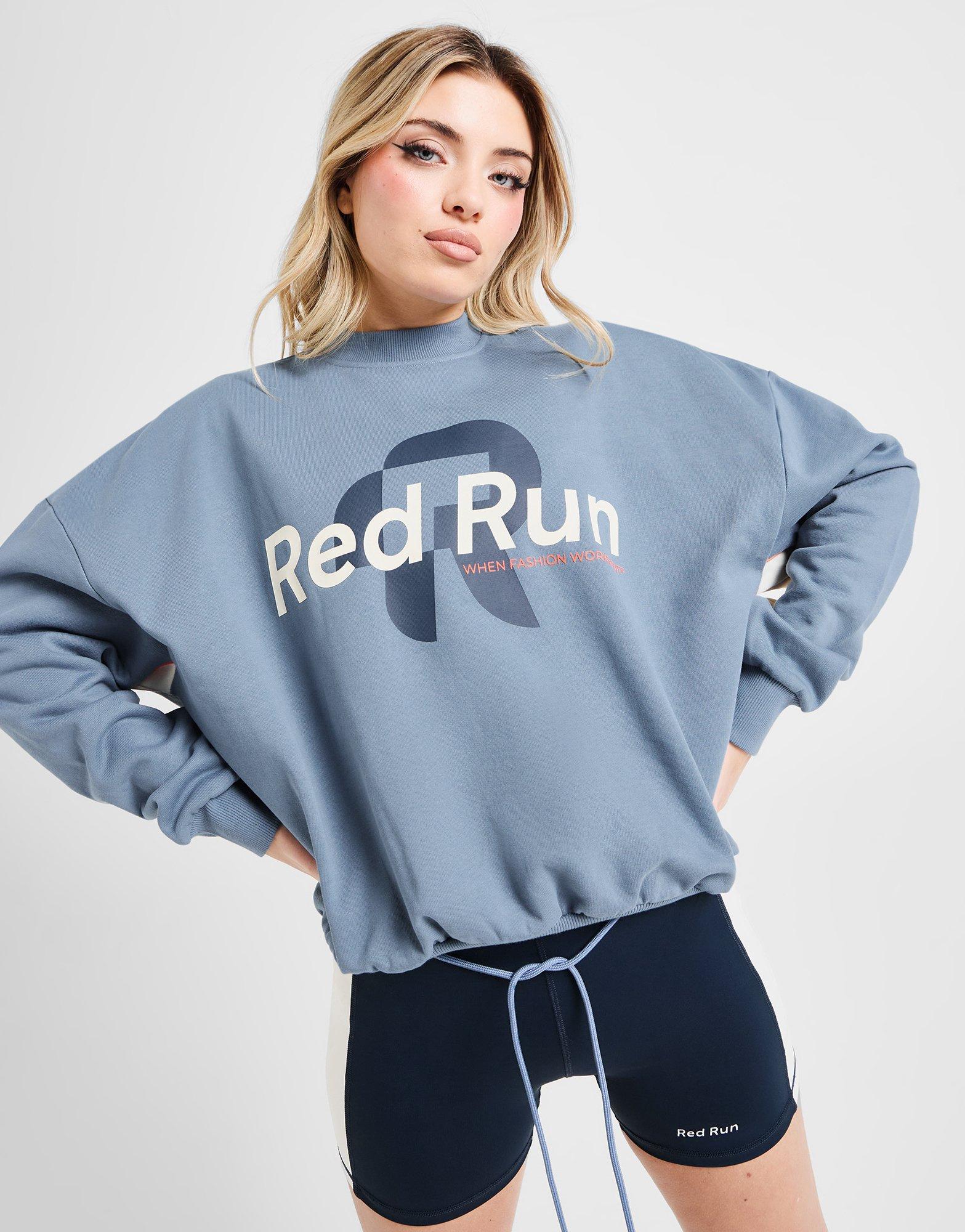 Red Run Activewear Muse Oversized Crew Sweatshirt