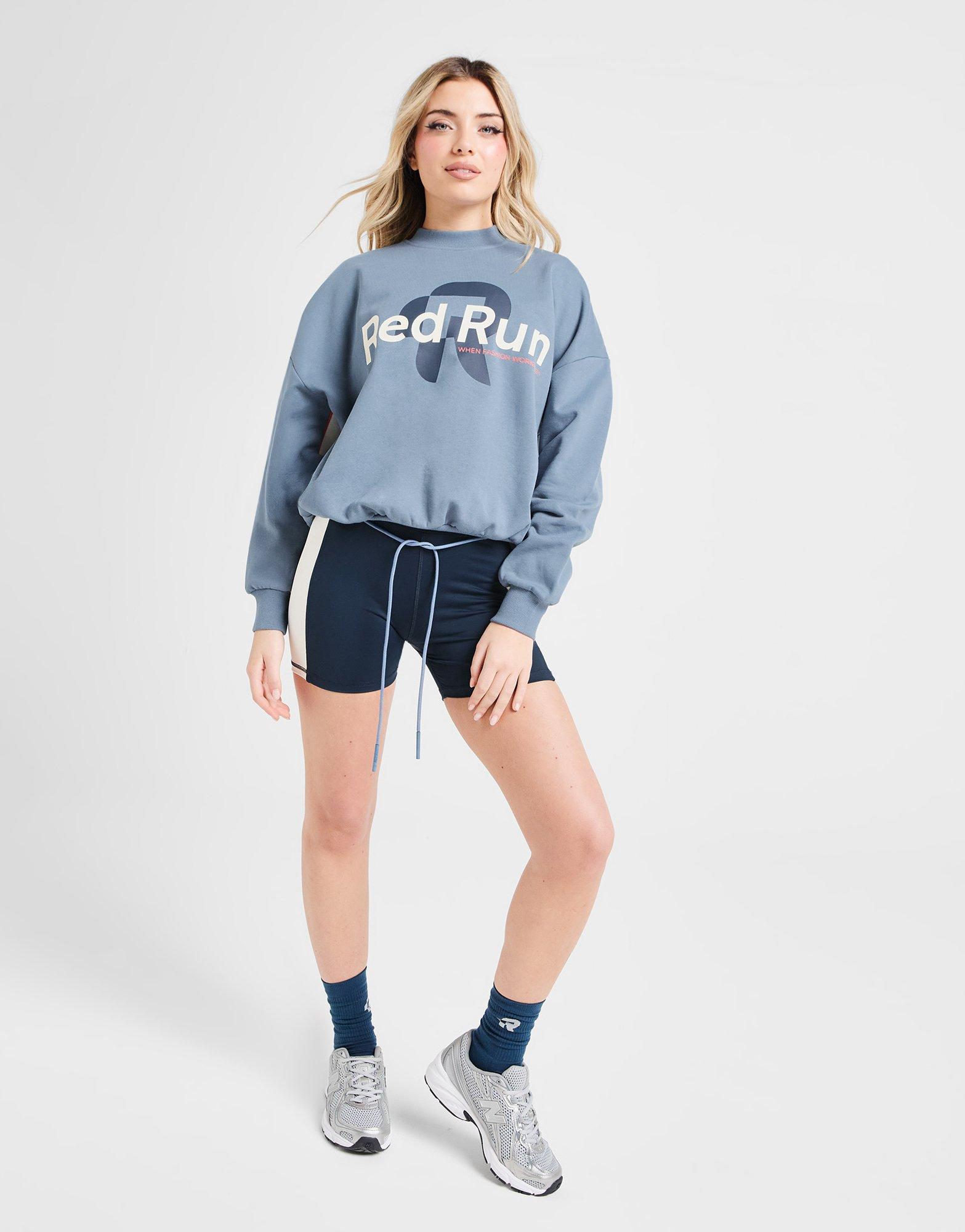 Red Run Activewear Muse Oversized Crew Sweatshirt