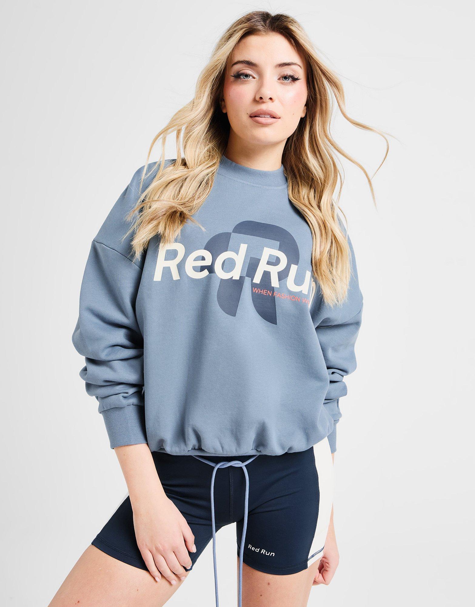 Red Run Activewear Muse Oversized Crew Sweatshirt