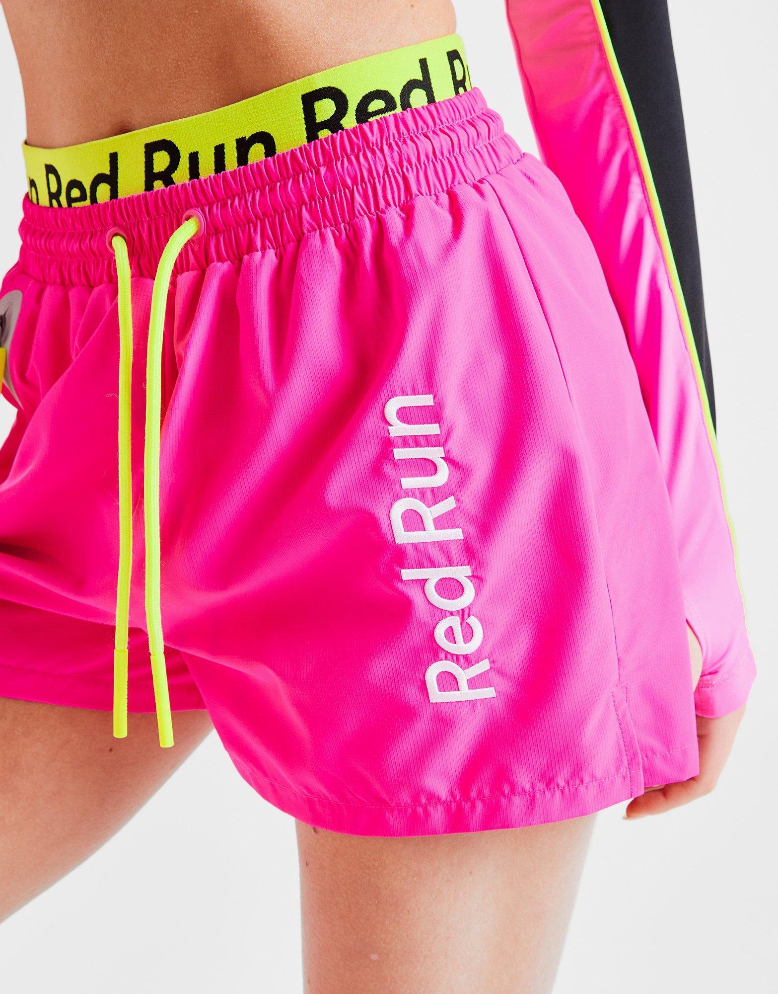 Red Run Activewear Twin Flame Woven Sport Shorts