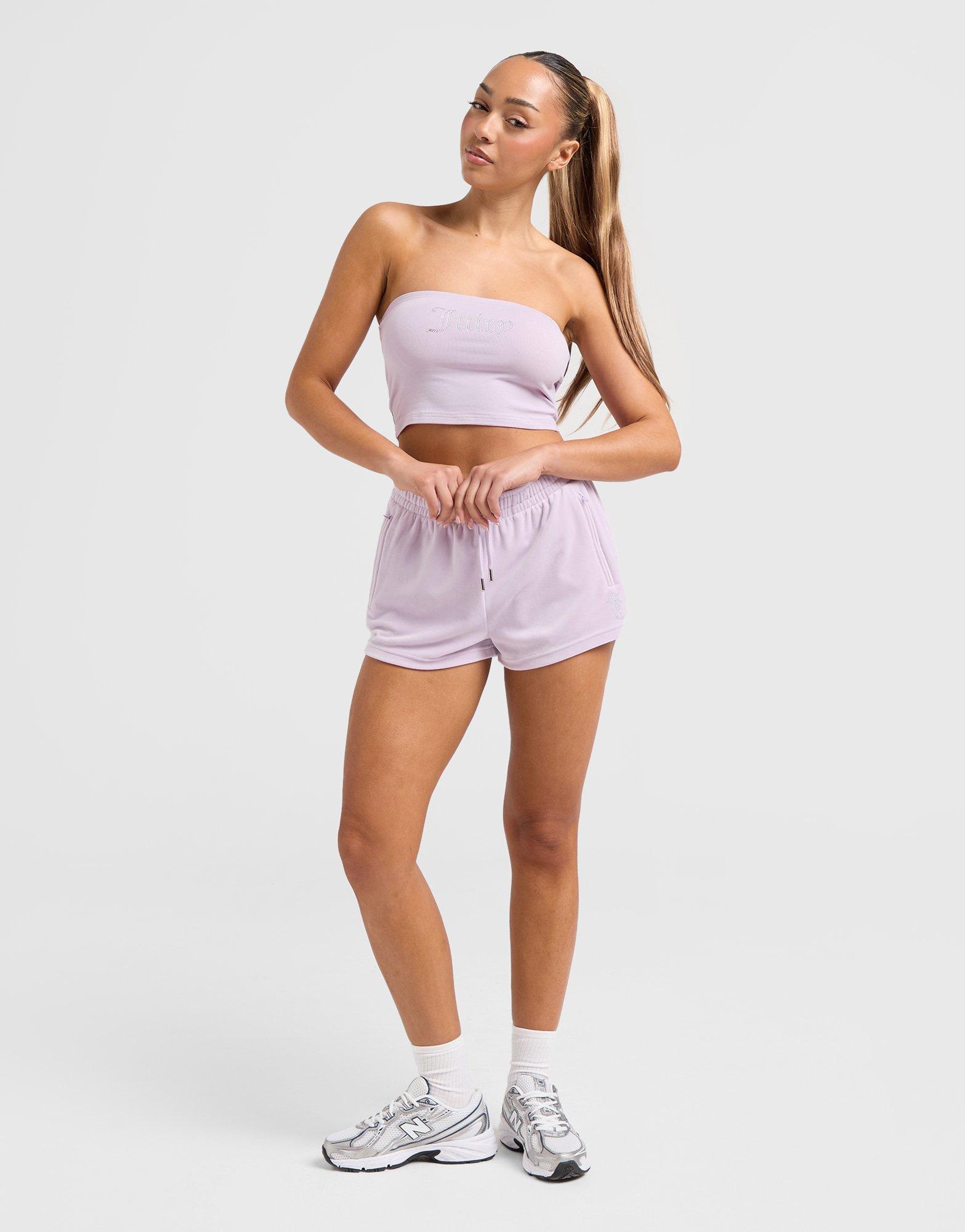 JUICY COUTURE Diamante JC Logo Shorts